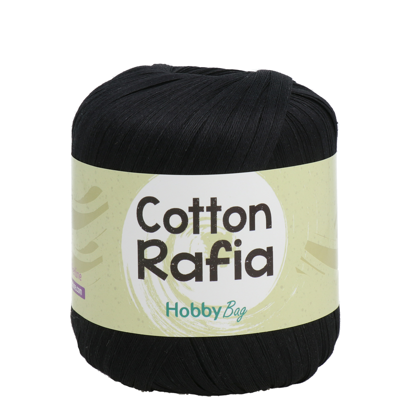 cotton rafia hobbybag - black (24) - 50gr (125mt) | 1pc
