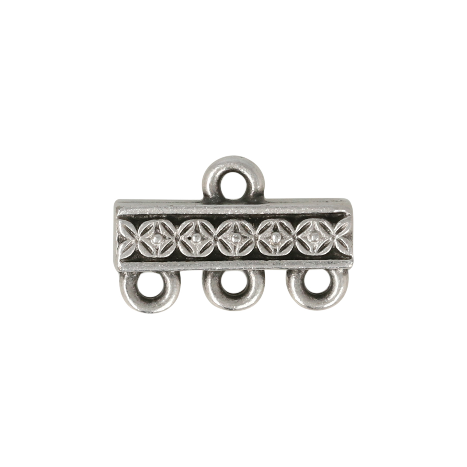 zwischenteil antik versilbert beaded bar 3-1 15mm | 1st
