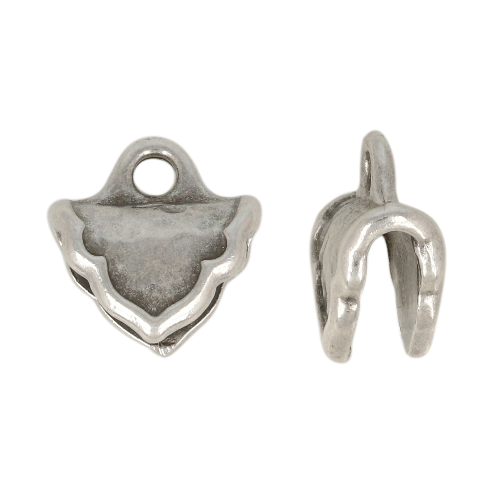 endkappe palace antik versilbert 13x10mm (12x3mm innendurchmesser) | 1st