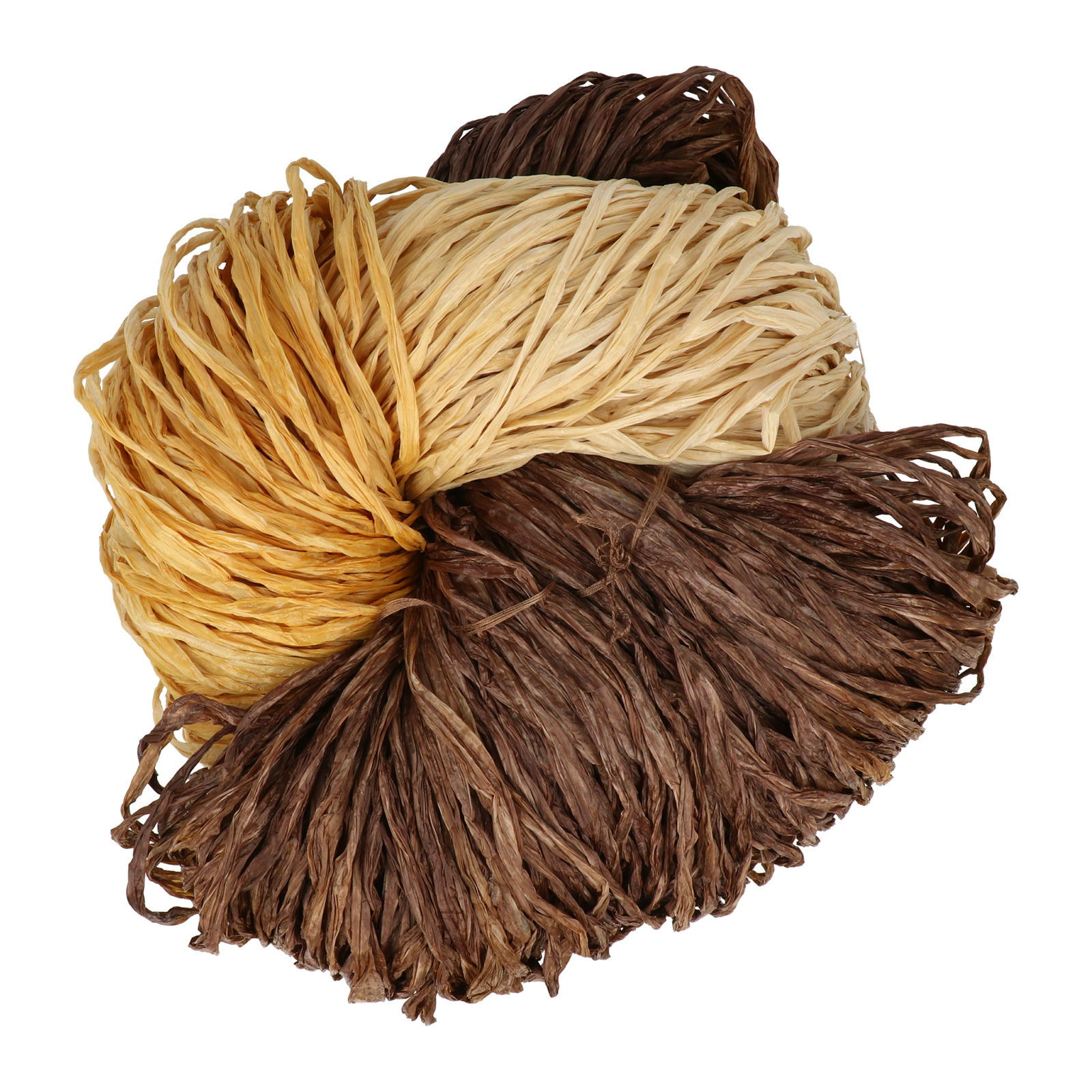 viscose raffia hobbybag - semi-matte ochre 250gr | 1pc