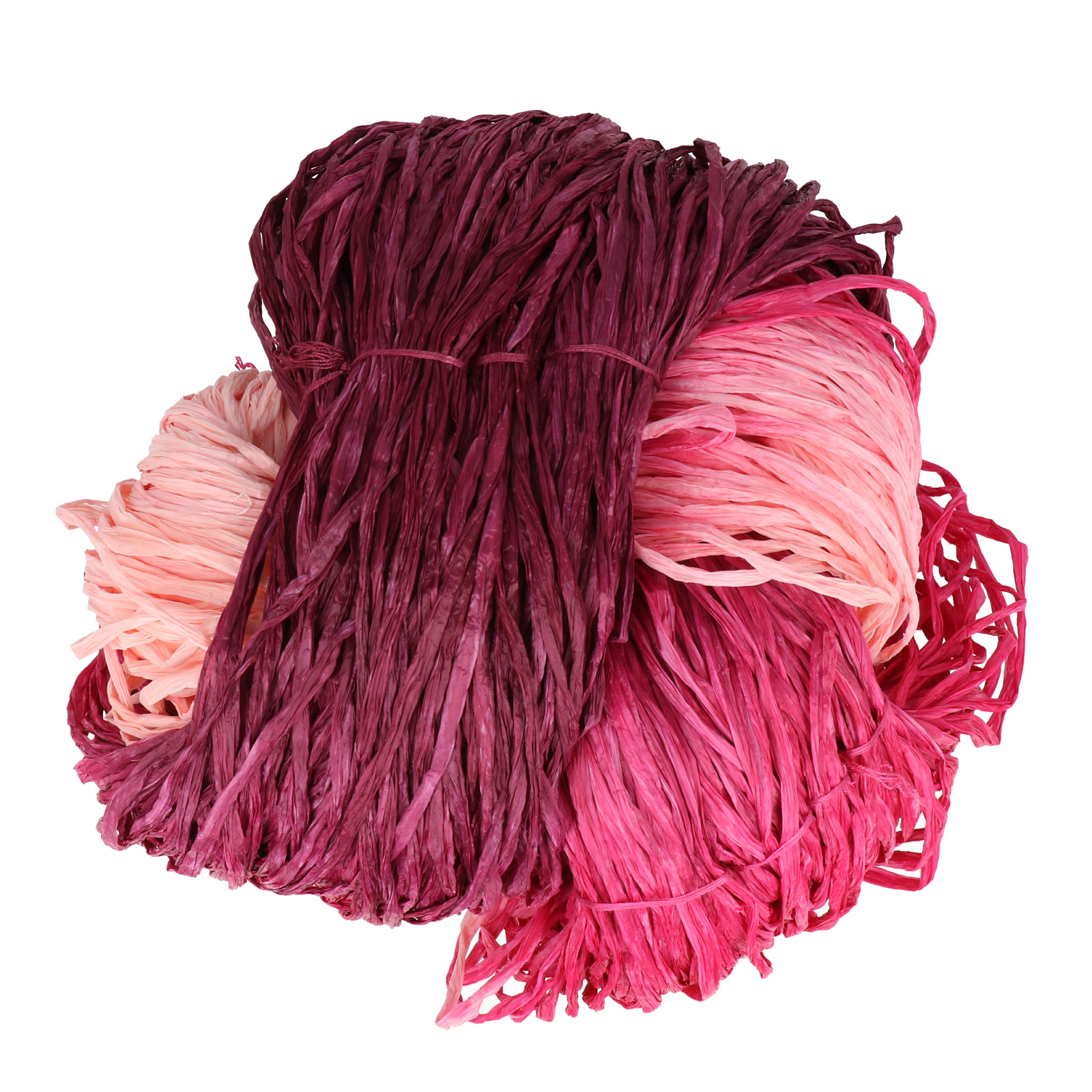 viscose raffia hobbybag - semi-matte fuchsia 250gr | 1pc