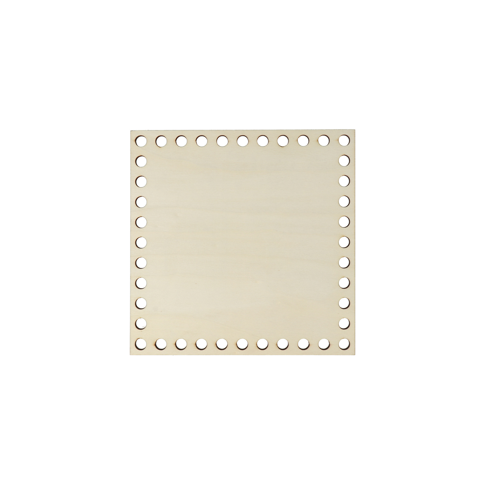 wood bottom bag square 15cm - hole 7mm | 1pc