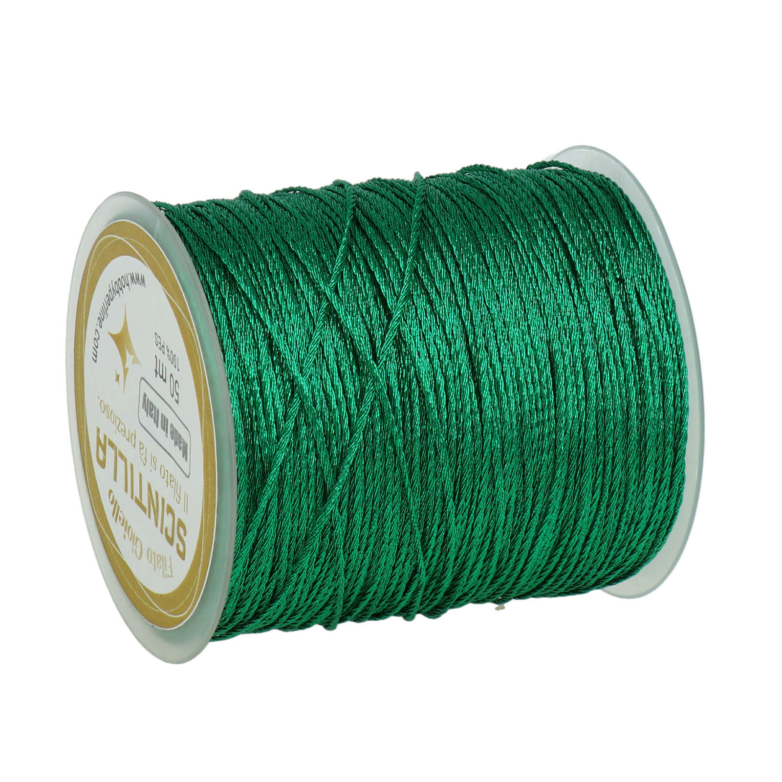 crochet jewel thread scintilla grandé - green forest - 50mt | 1pc