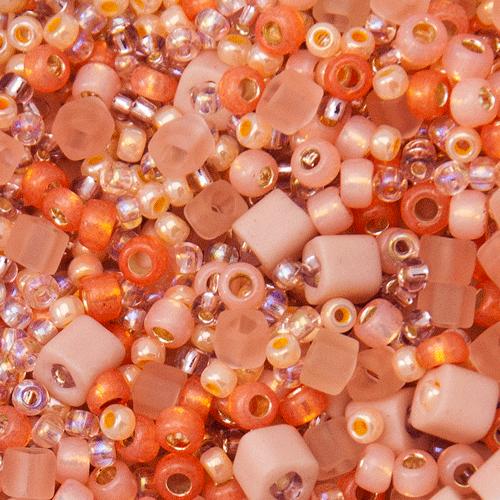 saatperlen rocailles toho mix piichi peach (3202) | 10gr