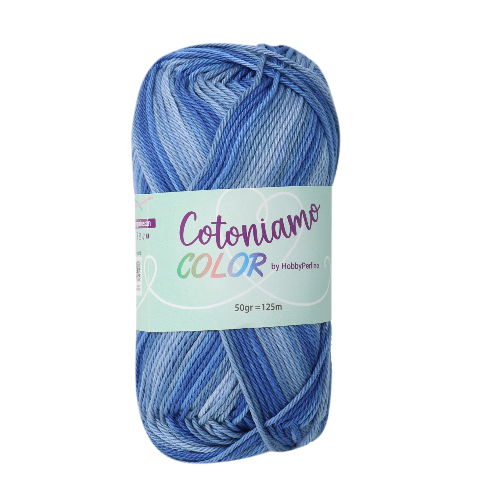 hobbybag cotoniamo color - blau (418) - 50gr (125mt) | 1st