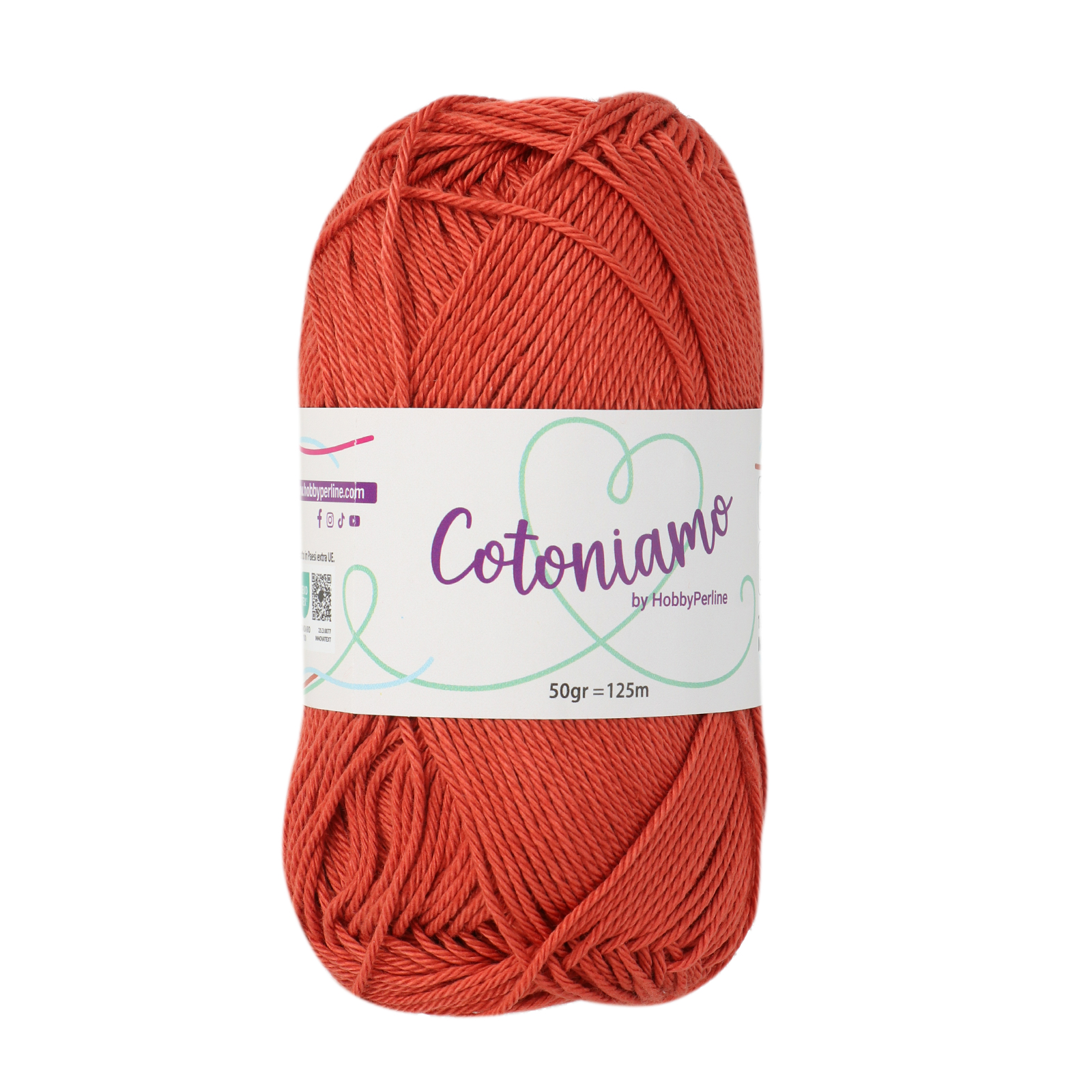 hobbyperline cotoniamo - terracotta (969) - 50gr (125mt) | 1pc