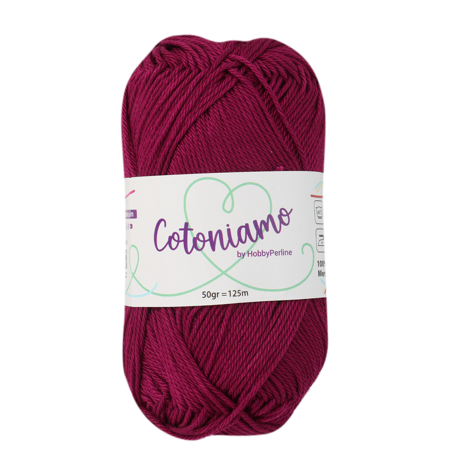 hobbyperline cotoniamo - plum (972) - 50gr (125mt) | 1pc