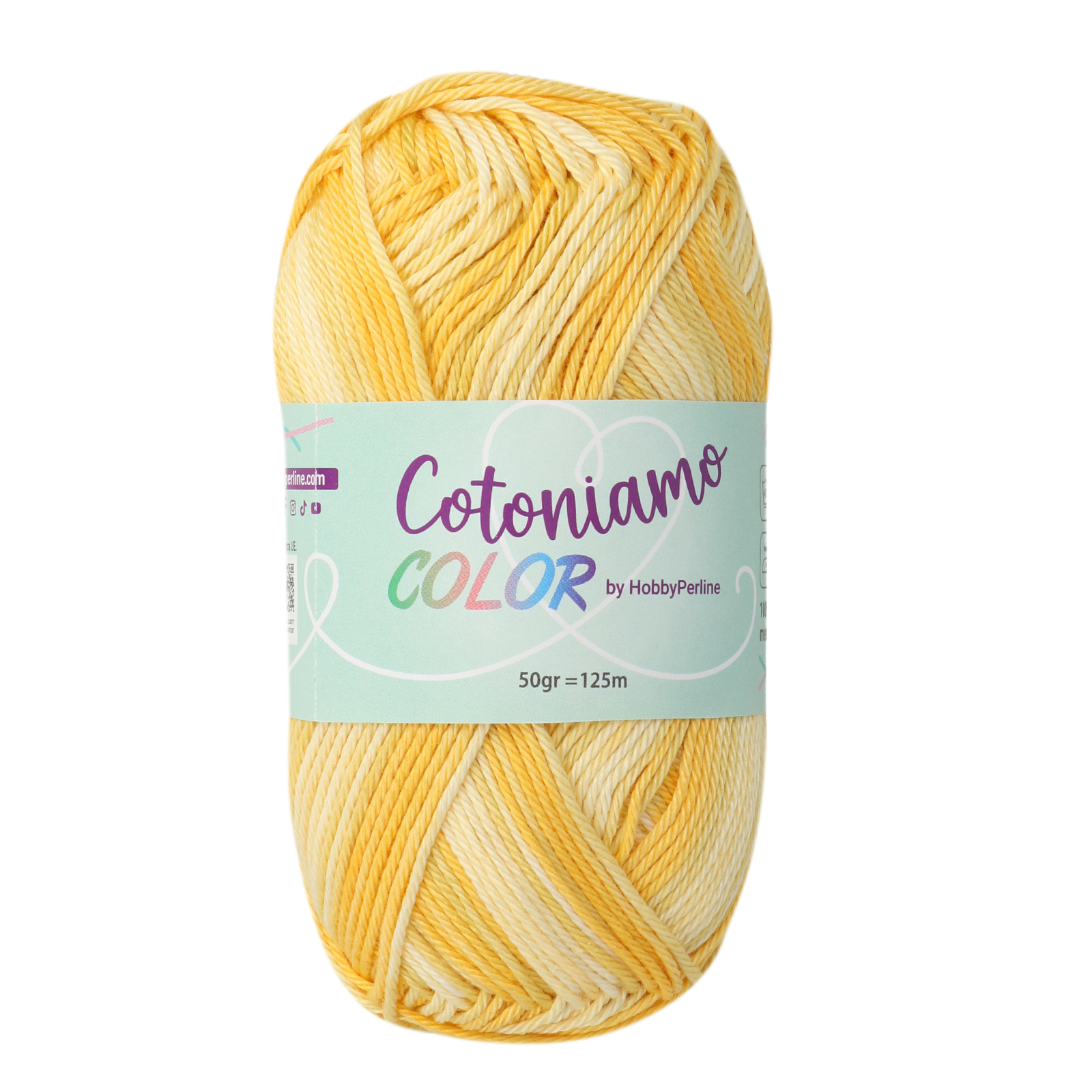 hobbybag cotoniamo color - gelb (403) - 50gr (125mt) | 1st