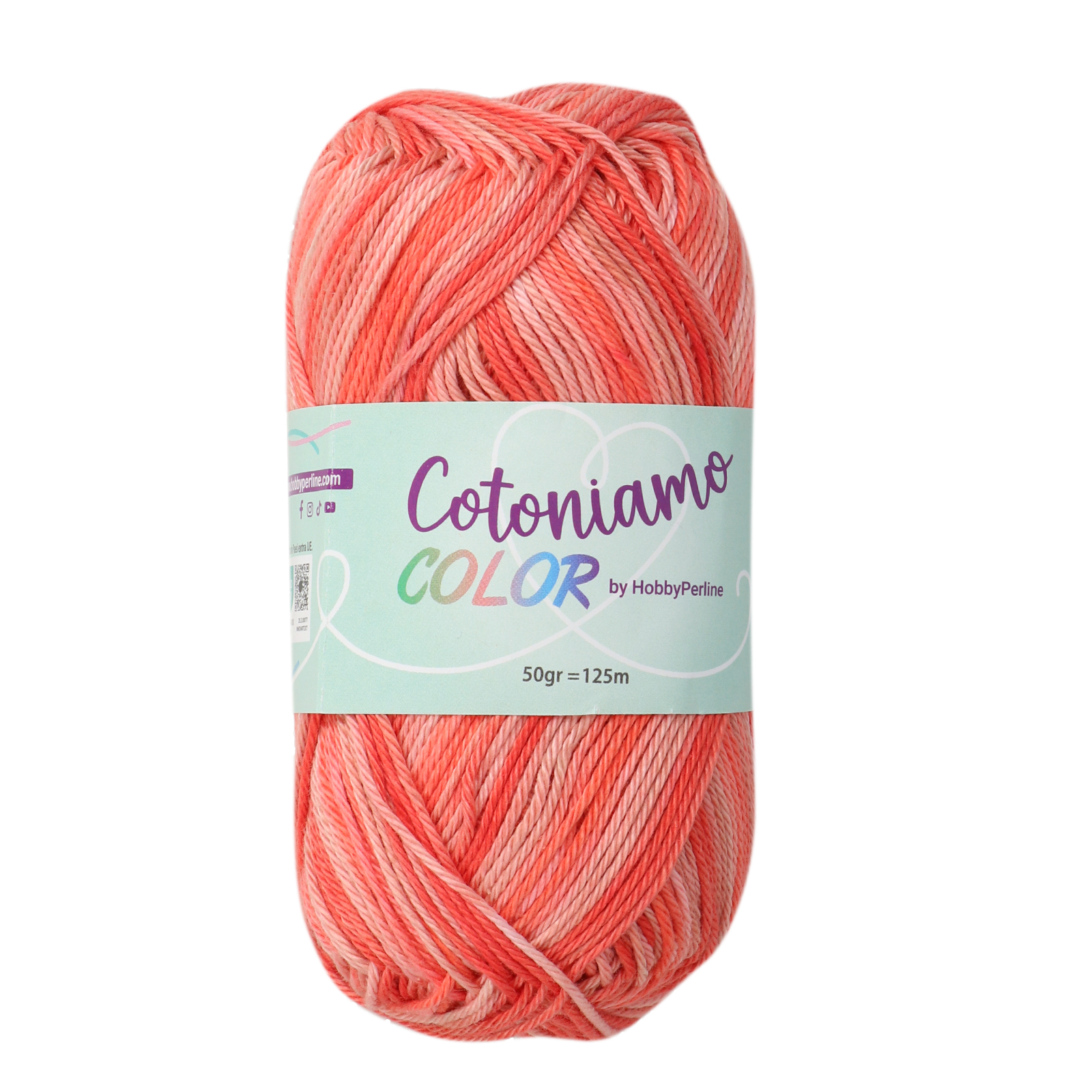 hobbybag cotoniamo color - red (405) - 50gr (125mt) | 1pc