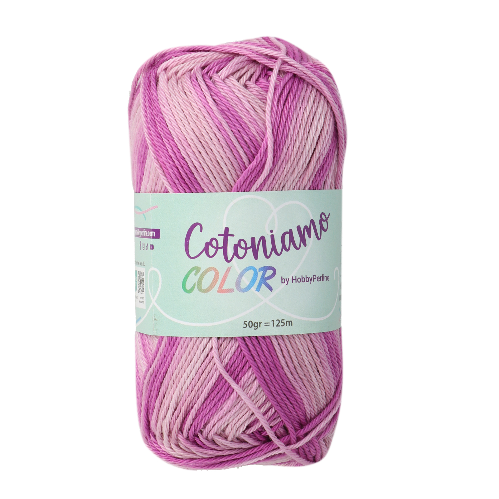 hobbybag cotoniamo color - purple (406) - 50gr (125mt) | 1pc