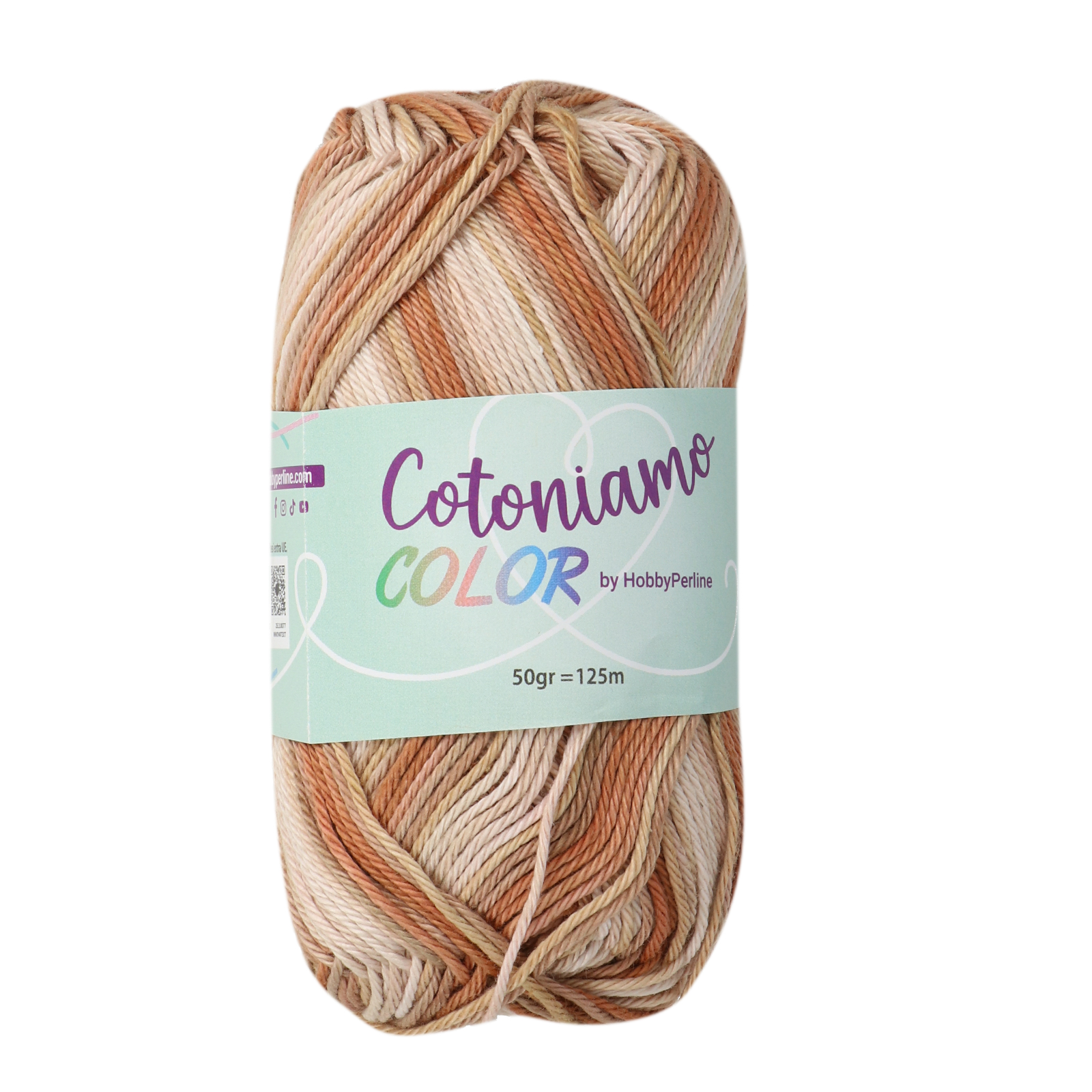 hobbybag cotoniamo color - braun (416) - 50gr (125mt) | 1st