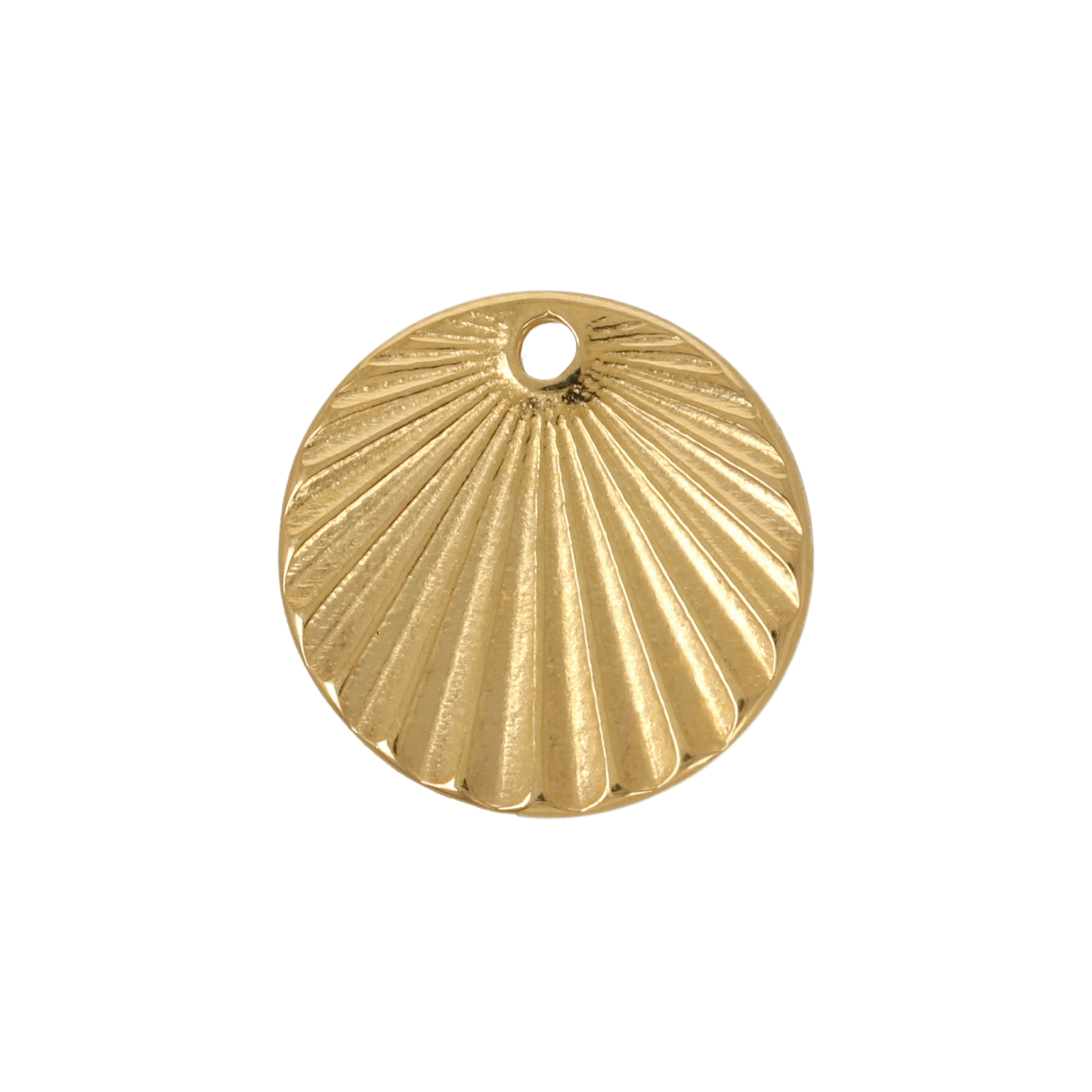 anhänger währung rayed coin vergoldet 16mm | 2st