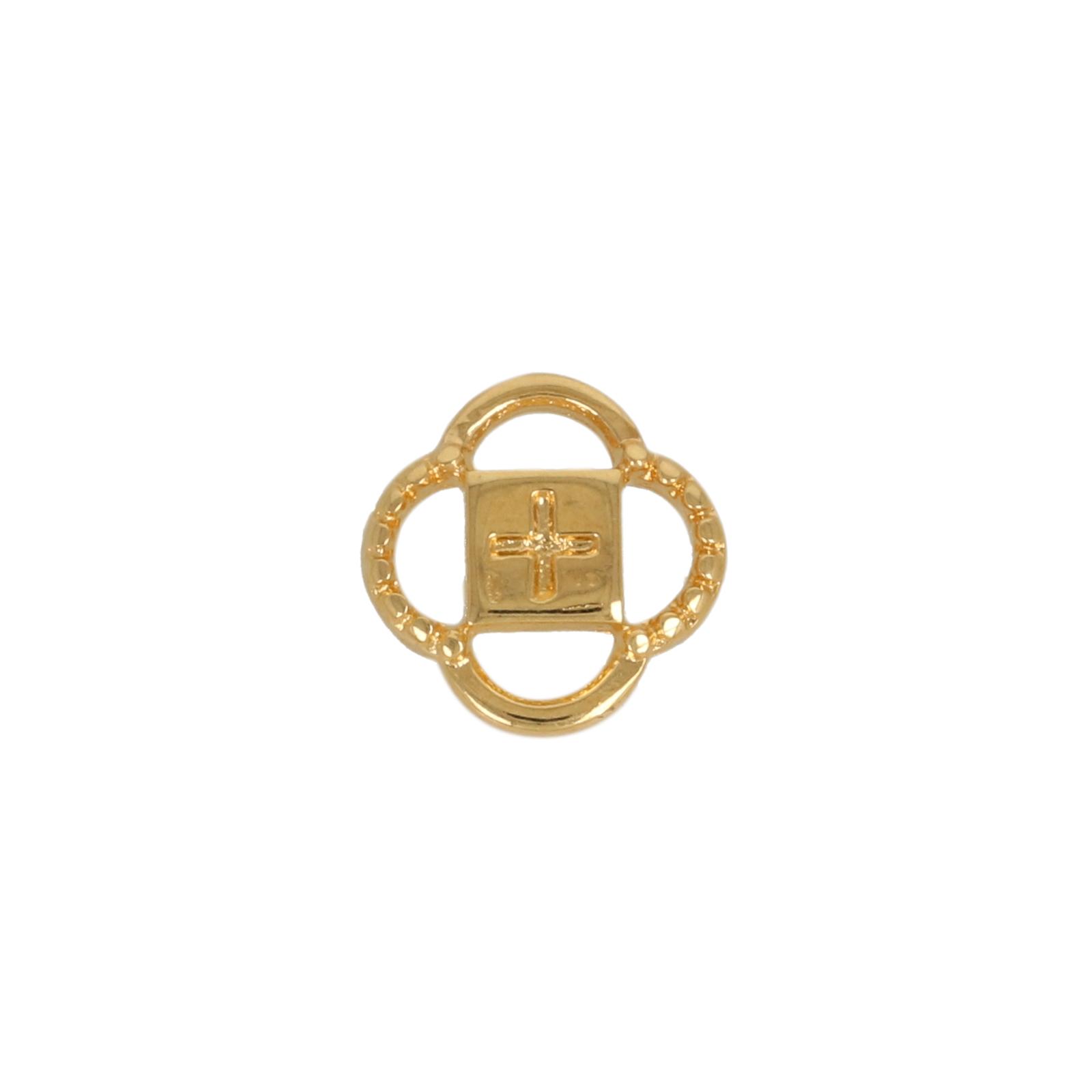gold plated cross link 10mm | 8pc