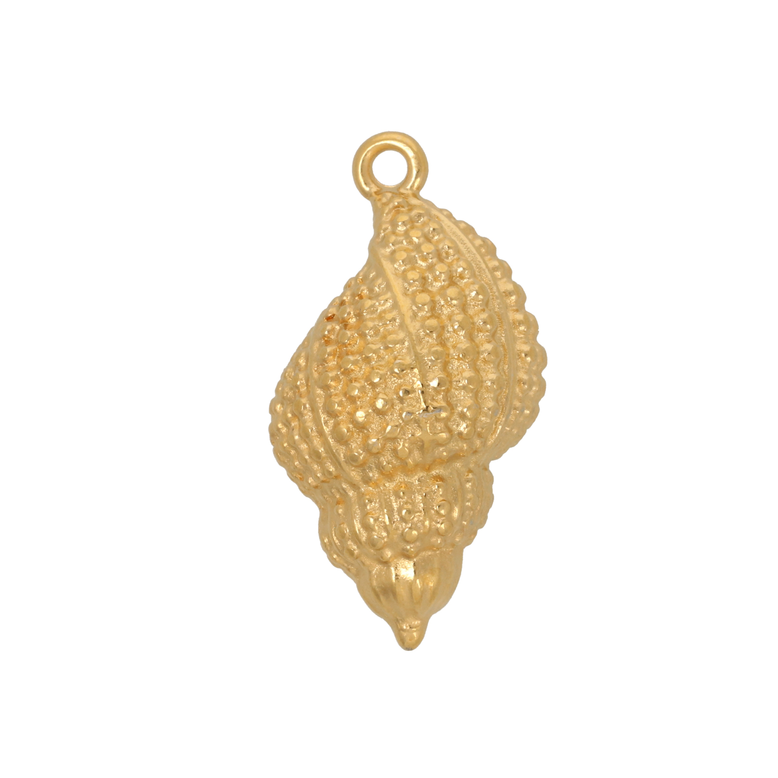 gold plated shell pendant 26x16mm | 1pc
