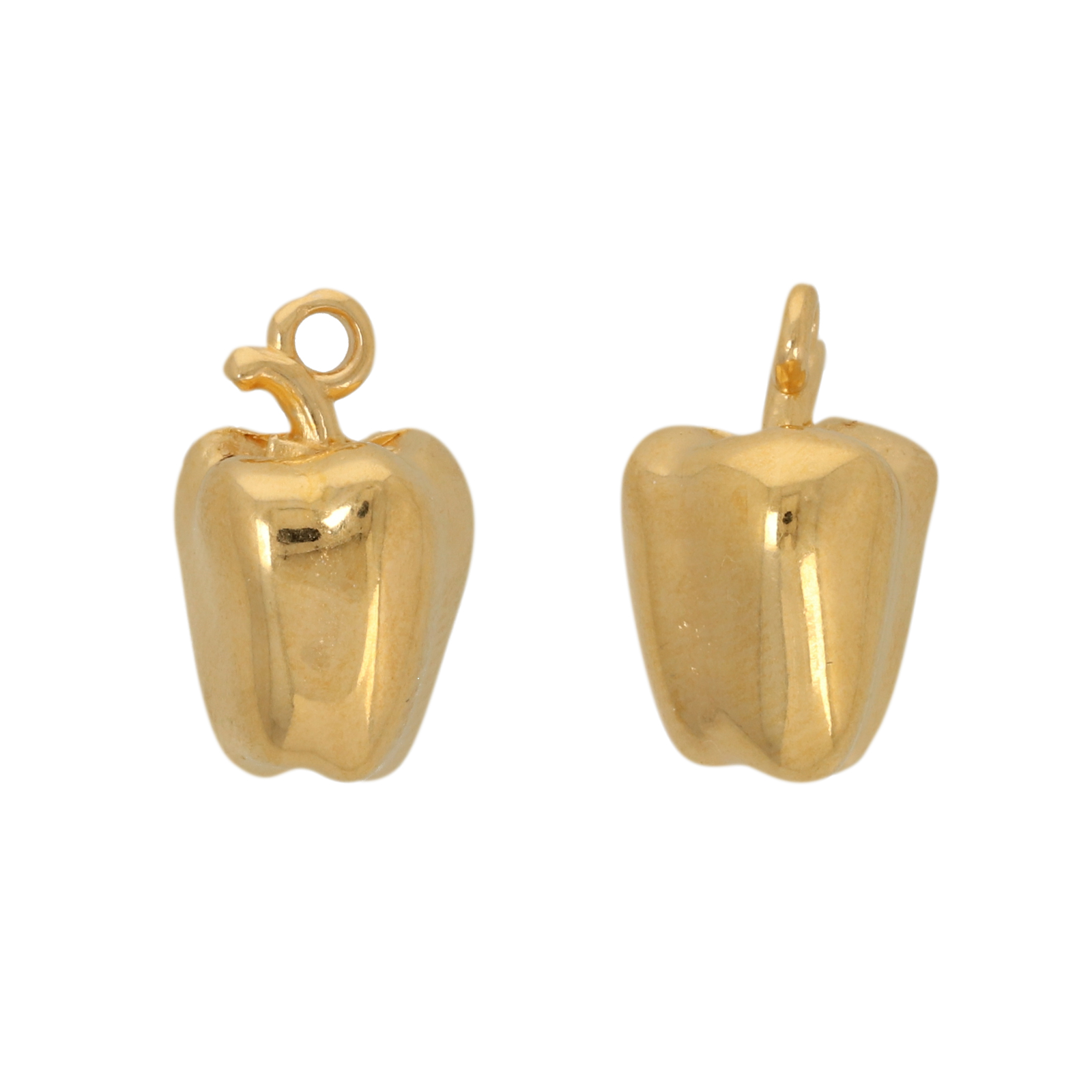 gold plated pepper pendant 13x10mm | 1pc