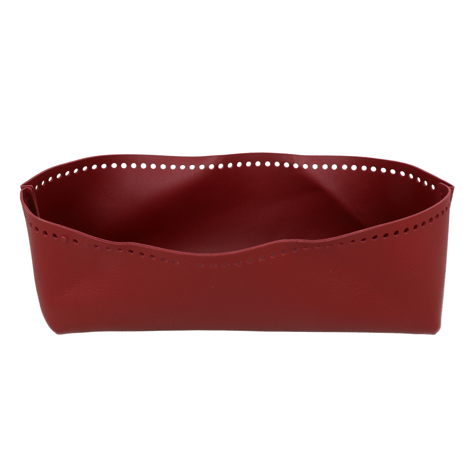 red pu leather bottom bag rectangle 26x8cm | 1pc
