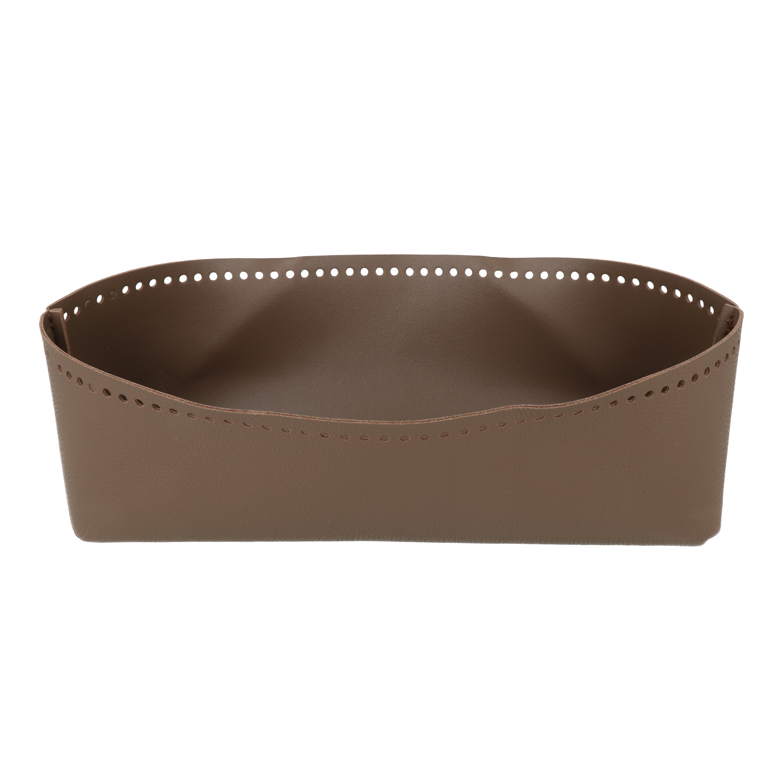 taupe pu leather bottom bag rectangle 26x8cm | 1pc