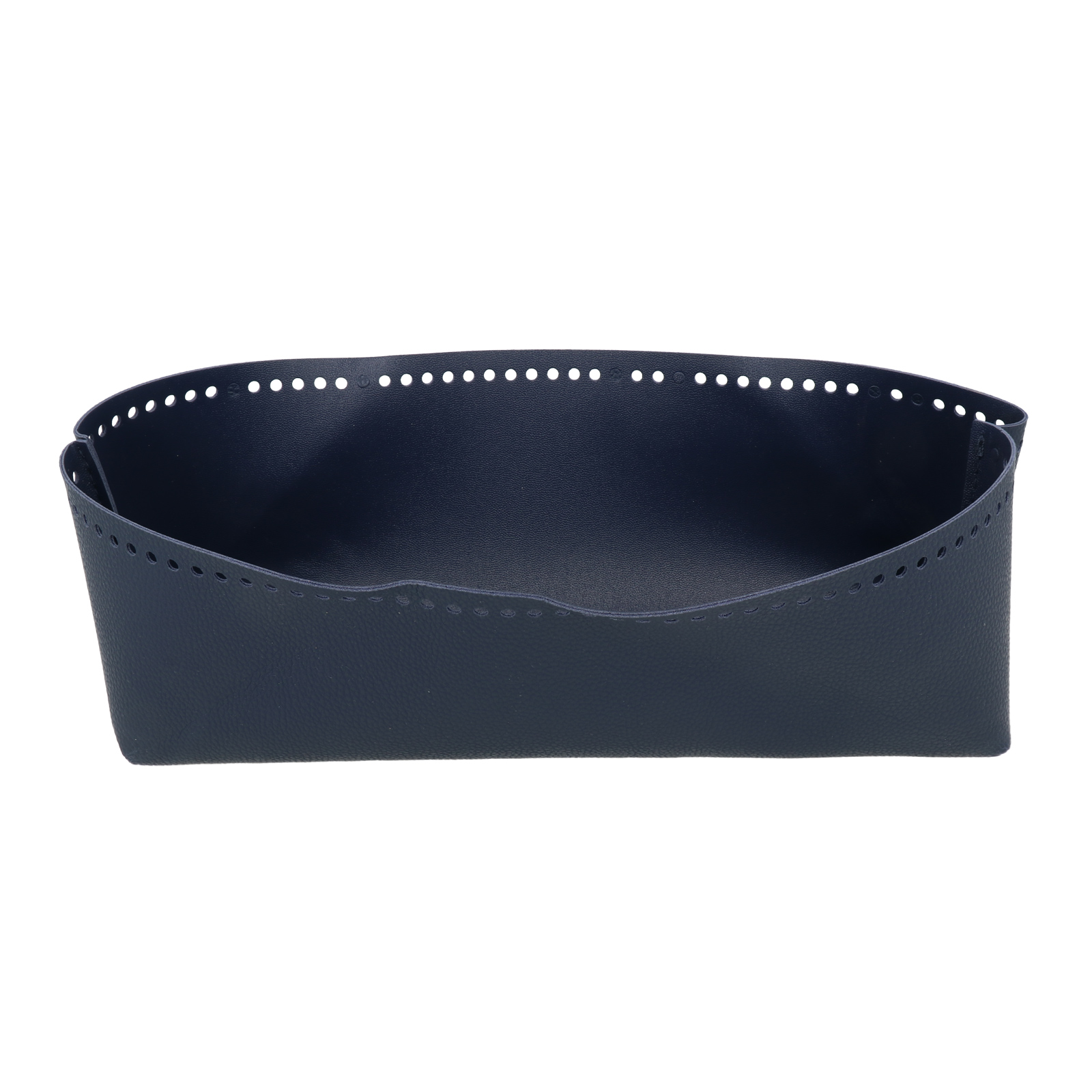 blue pu leather bottom bag rectangle 26x8cm | 1pc