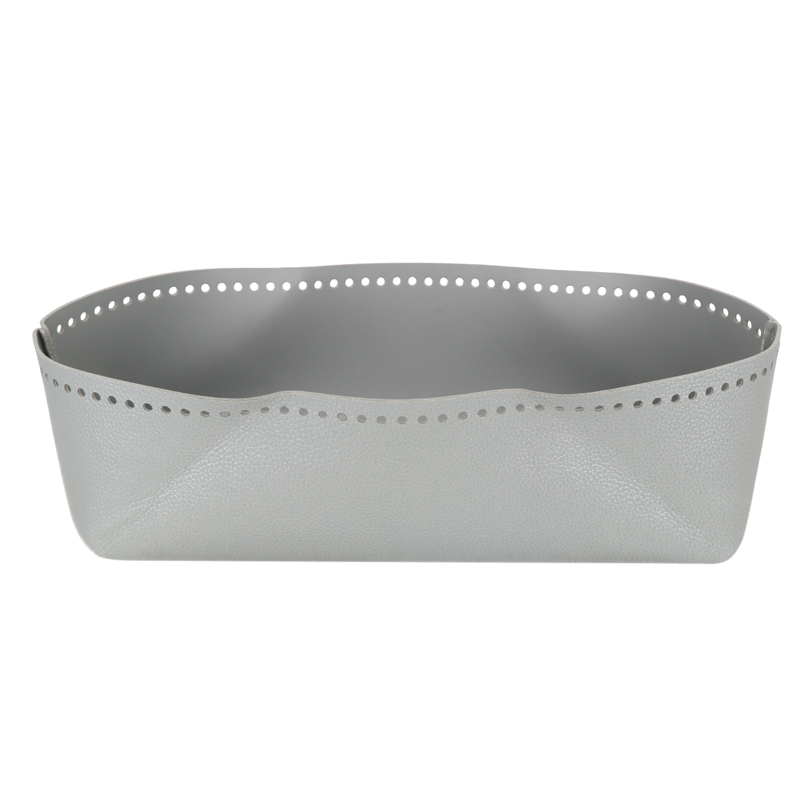 silver pu leather bottom bag rectangle 26x8cm | 1pc