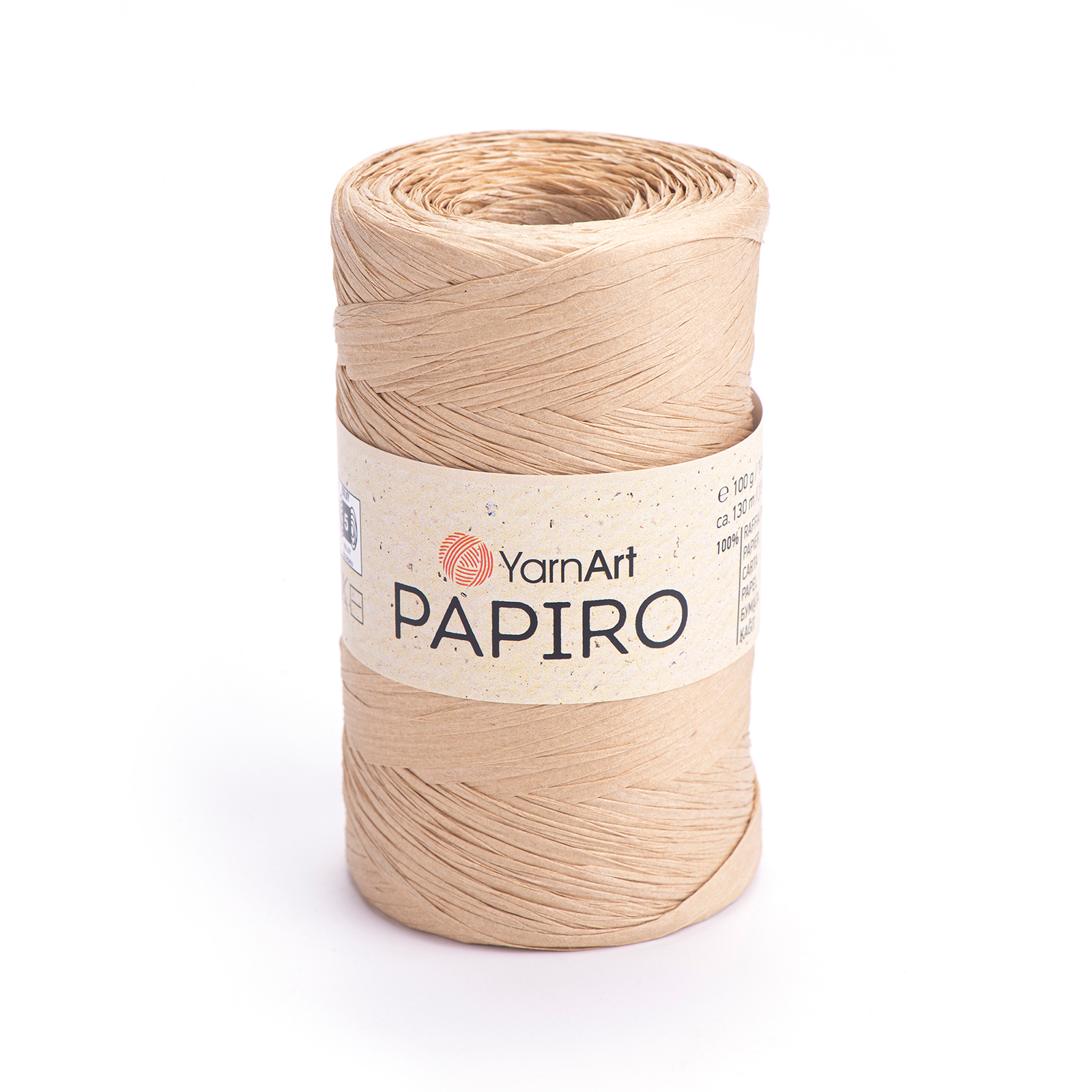 yarnart papiro - natural (1302) - 100gr (130mt) | 1pc