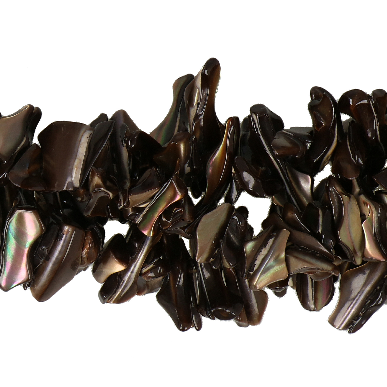 bronze natural mother of pearl - stick 20mm aprox. | 16-inch strand