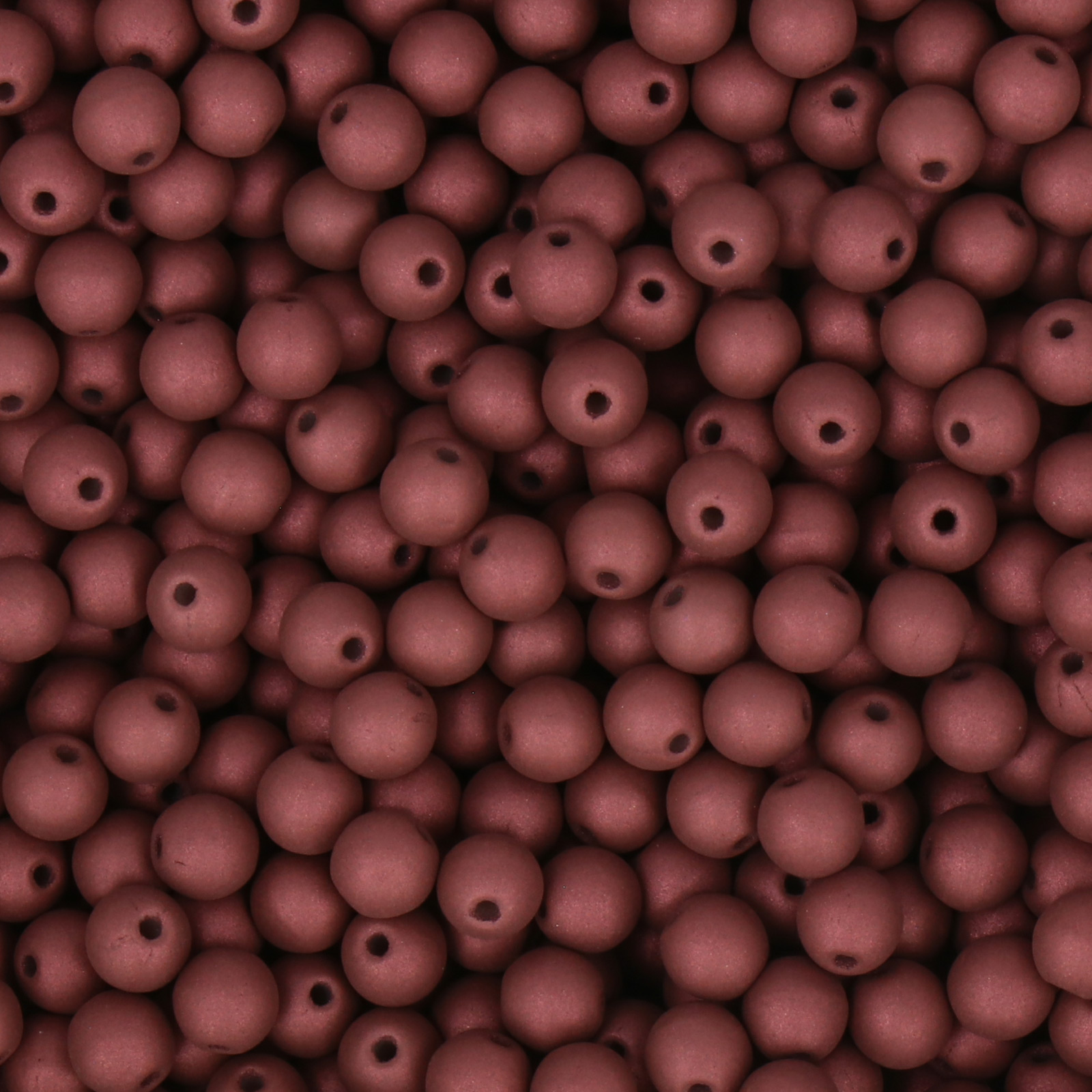 czech glass druk beads - alabaster crushed berry round 4mm | 100pc