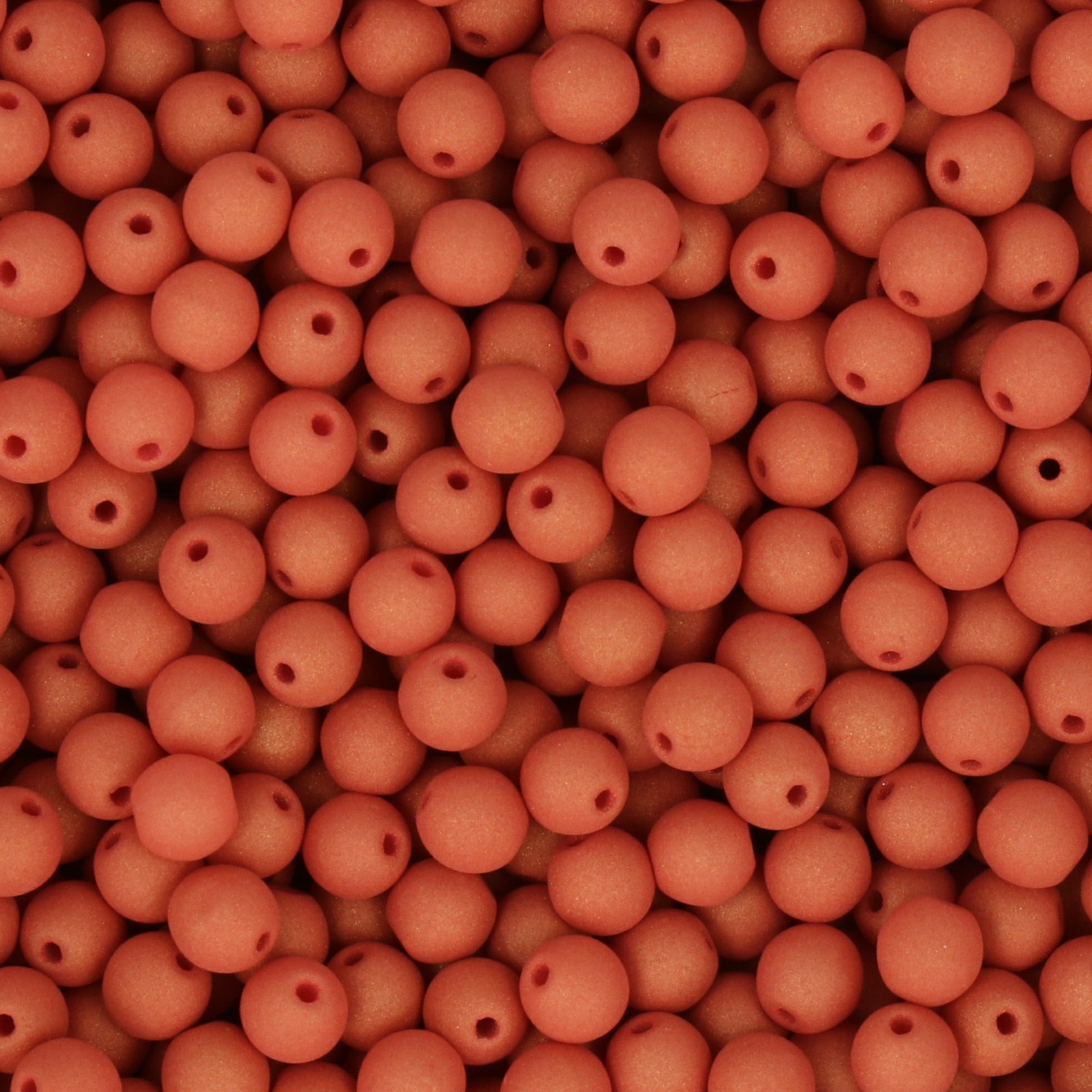 czech glass druk beads - alabaster terracotta blaze round 4mm | 100pc