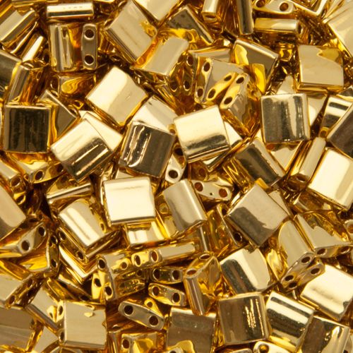miyuki tila beads - 24 karat gold plated 5mm | 5gr