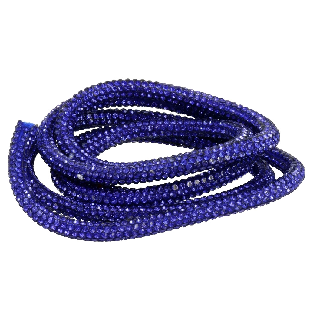 strassschnur für taschen - cobalt blue 6mm - 1mt | 1st