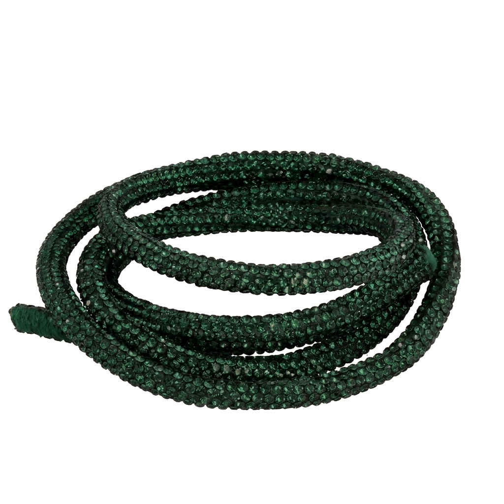 strassschnur für taschen - emerald 6mm - 1mt | 1st