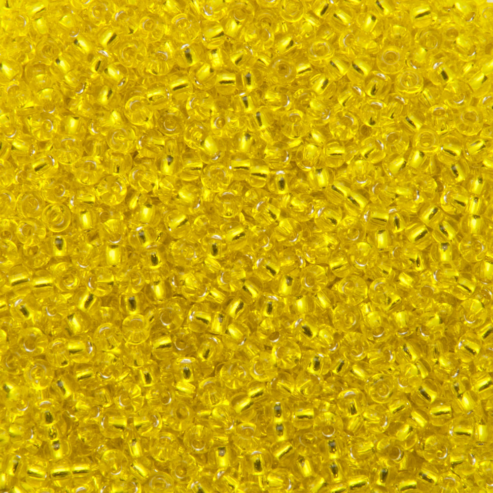 saatperlen toho 11/0 silver-lined lemon (32) | 10gr