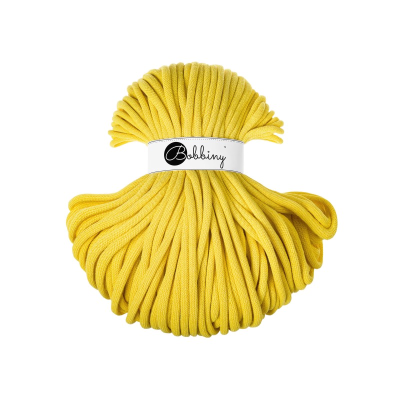 bobbiny jumbo braided cord - canary yellow 9mm - 100mt | 1st