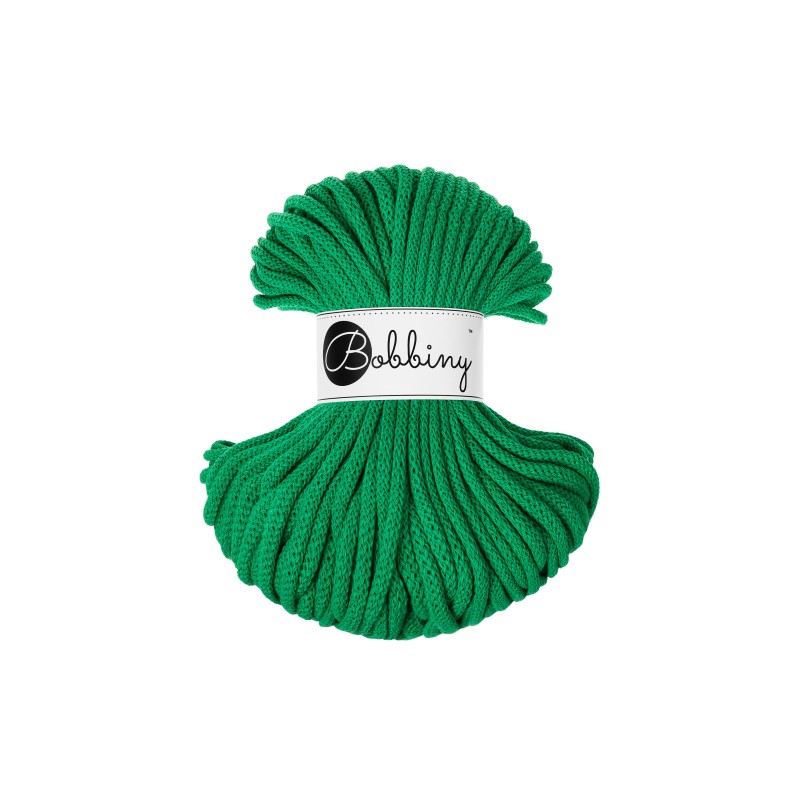 bobbiny premium braided cord - jade green 5mm - 50mt | 1st