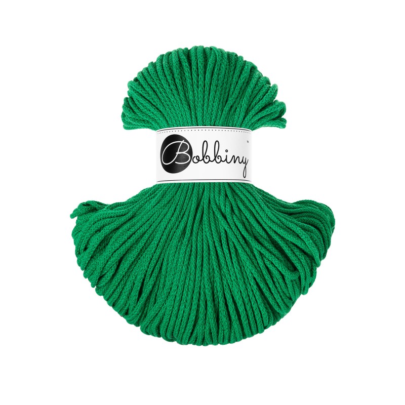 bobbiny junior braided cord - jade green 3mm - 100mt | 1st