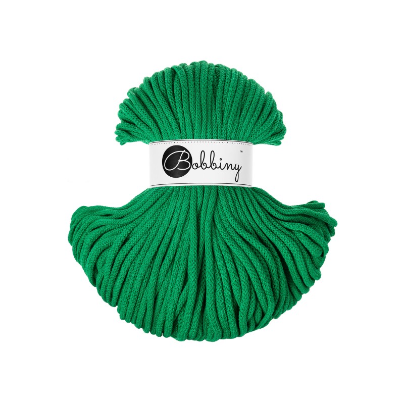 bobbiny premium braided cord - jade green 5mm - 100mt | 1st