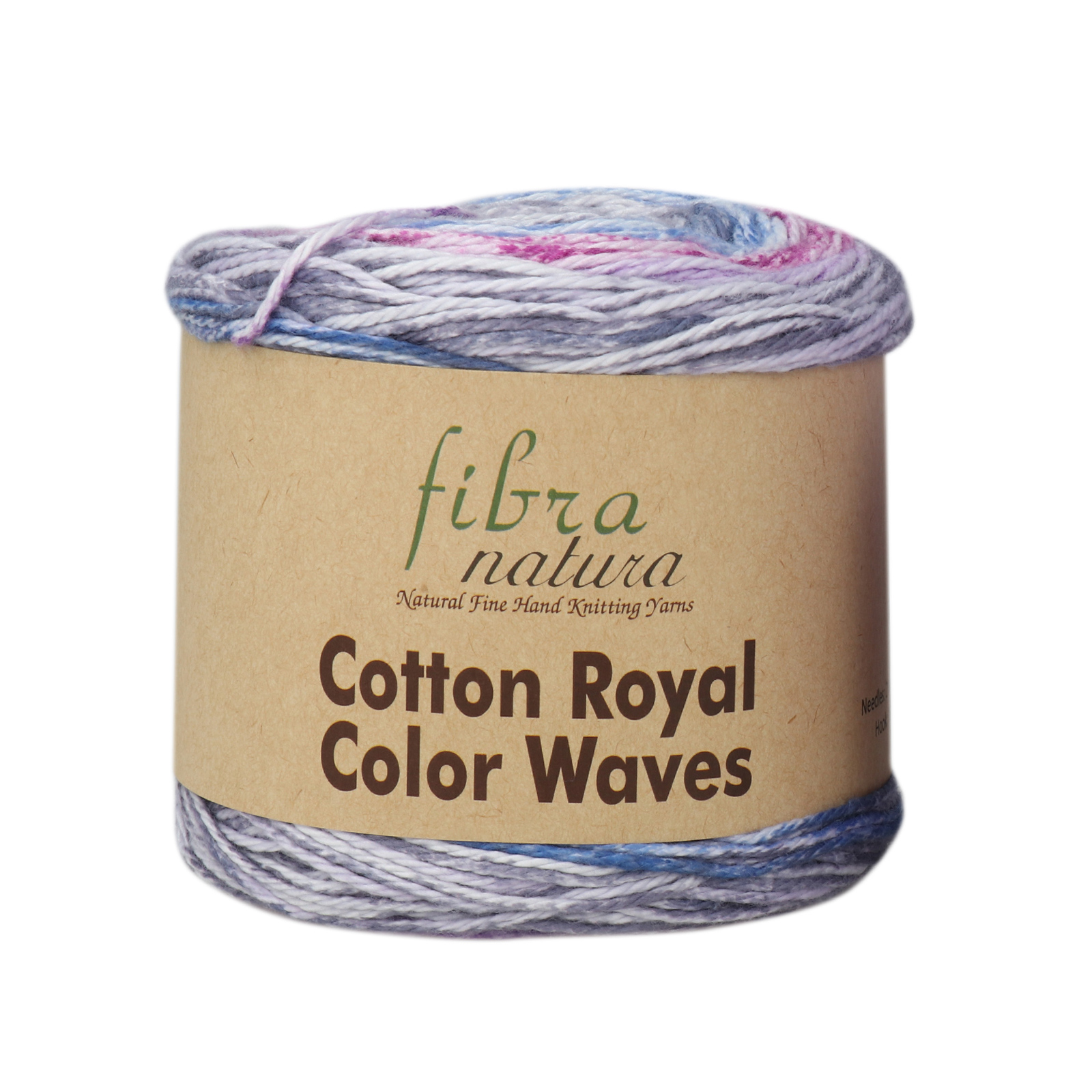 cotton royal color waves fibra natura - purple/grey/blue/pink/white (04) - 100gr (210mt) | 1pc