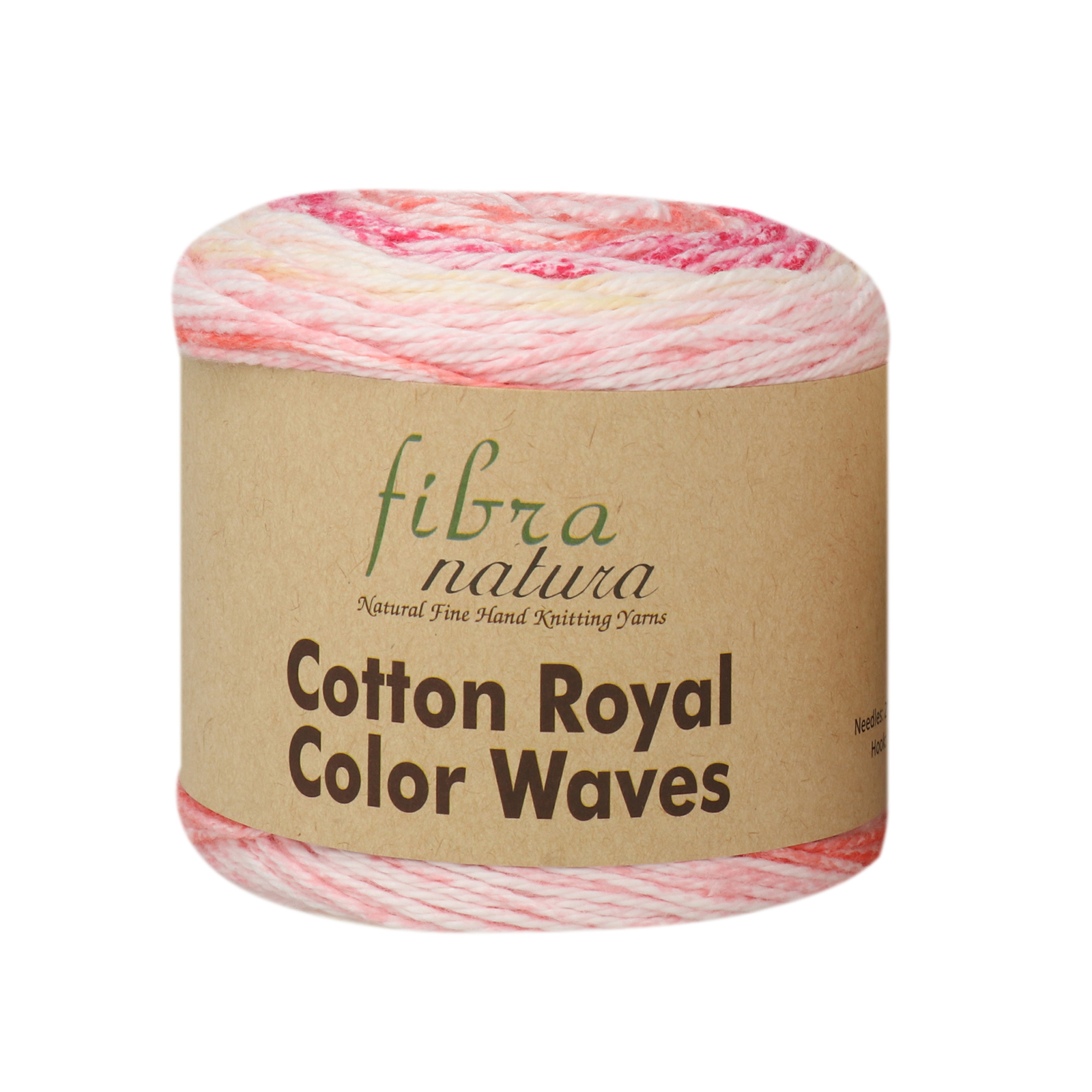 cotton royal color waves fibra natura - red/rosa/orange/white (01) - 100gr (210mt) | 1pc