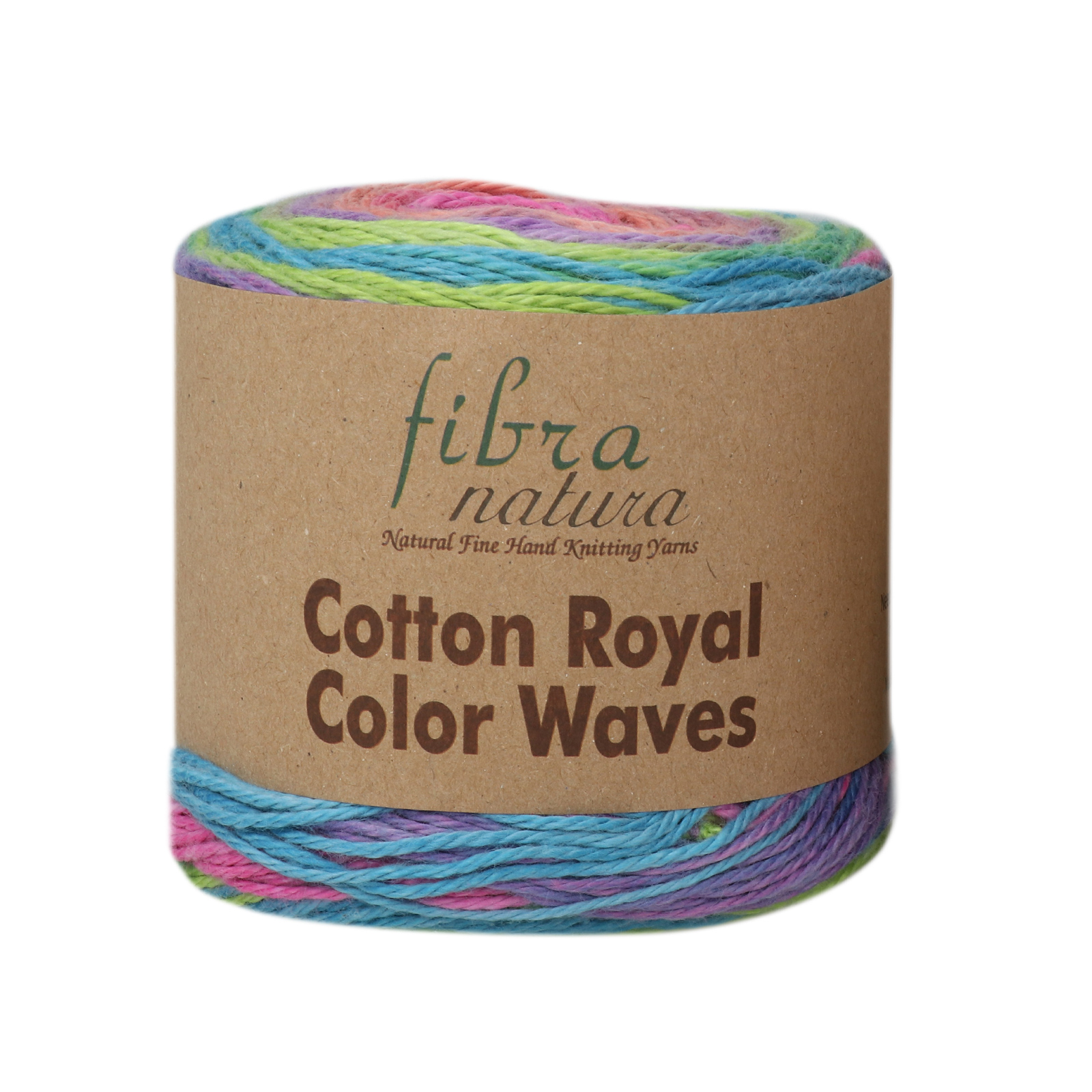 cotton royal color waves fibra natura - blue/purple/pink/salmon (09) - 100gr (210mt) | 1pc