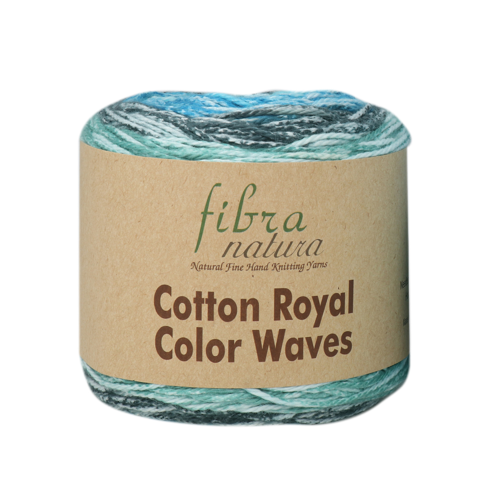 cotton royal color waves fibra natura - denim/blue/sky (11) - 100gr (210mt) | 1pc