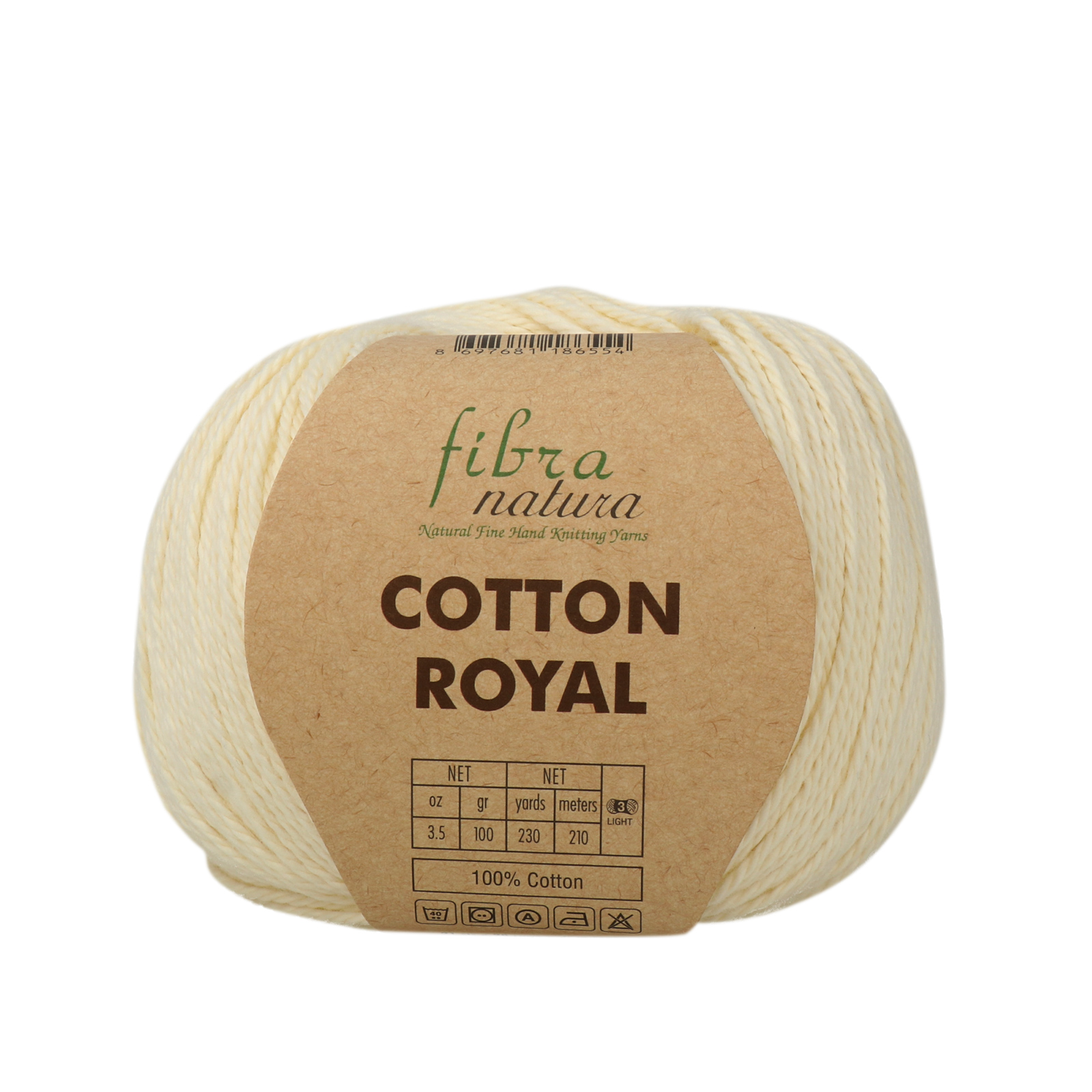 cotton royal fibra natura - ivory (702) - 100gr (210mt) | 1pc