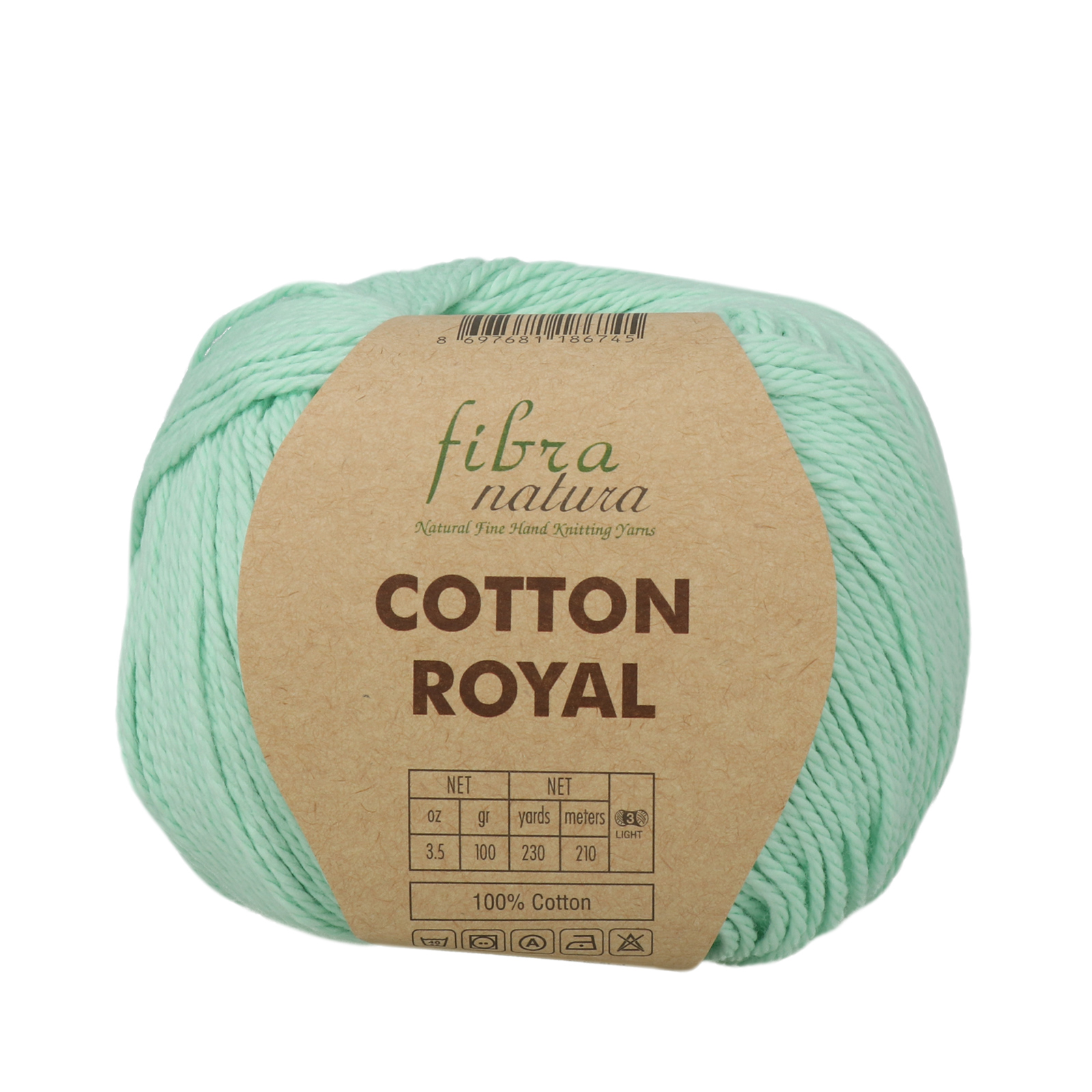 cotton royal fibra natura - minz (720) - 100gr (210mt) | 1st