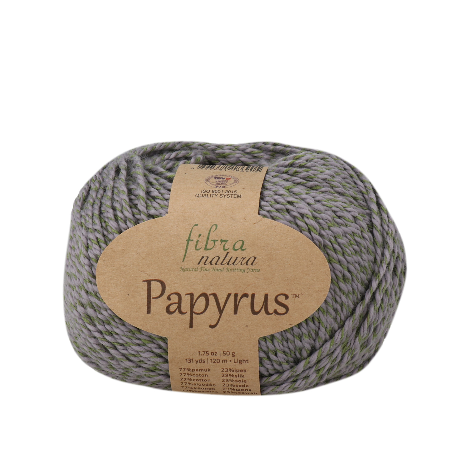 papyrus fibra natura - vert/mauve (29) - 50gr (120mt) | 1pc