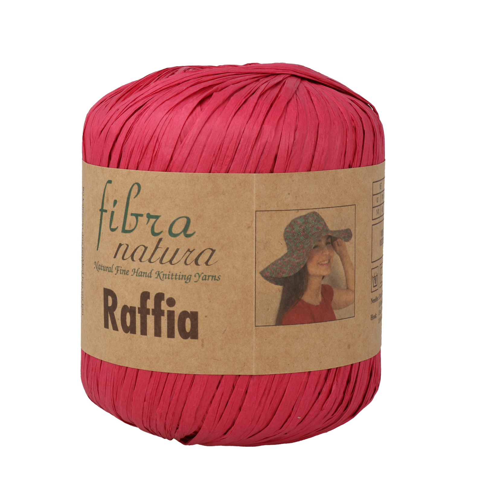 raffia fibra natura - magenta (06) - 40gr (90mt) | 1pc