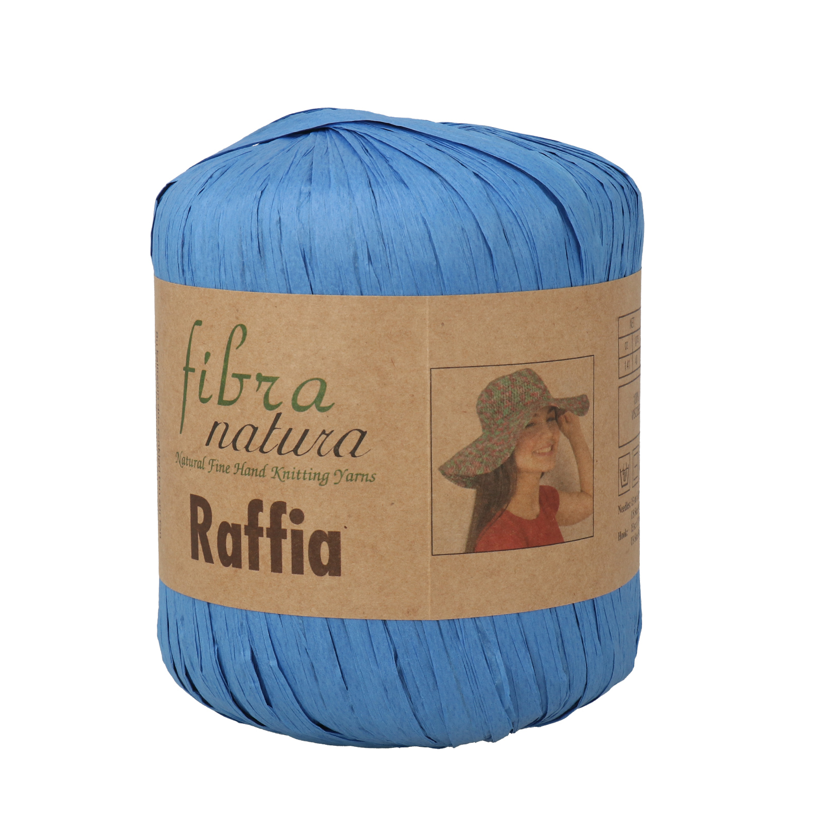 raffia fibra natura - blue (10) - 40gr (90mt) | 1pc