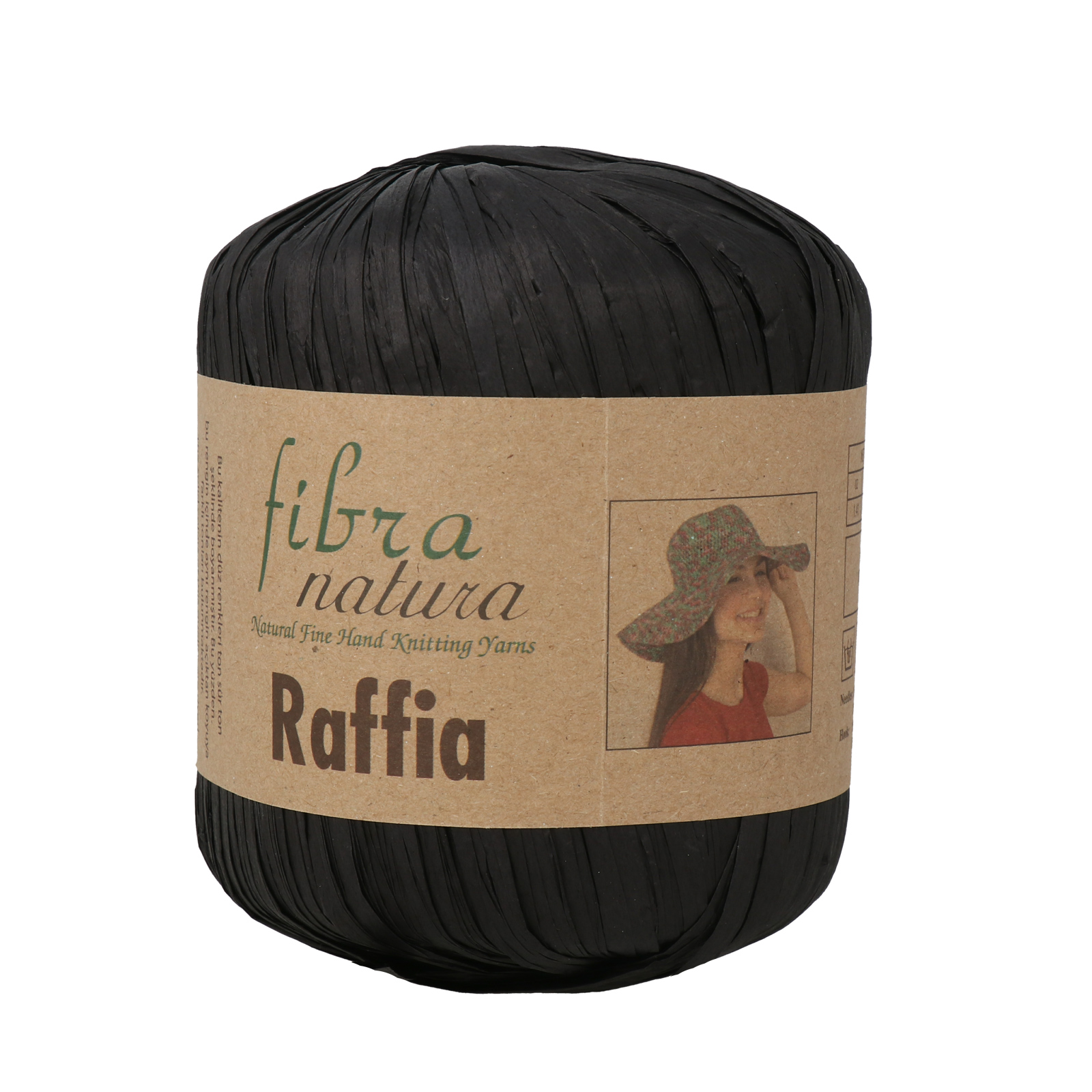 raffia fibra natura - schwarz (12) - 40gr (90mt) | 1st