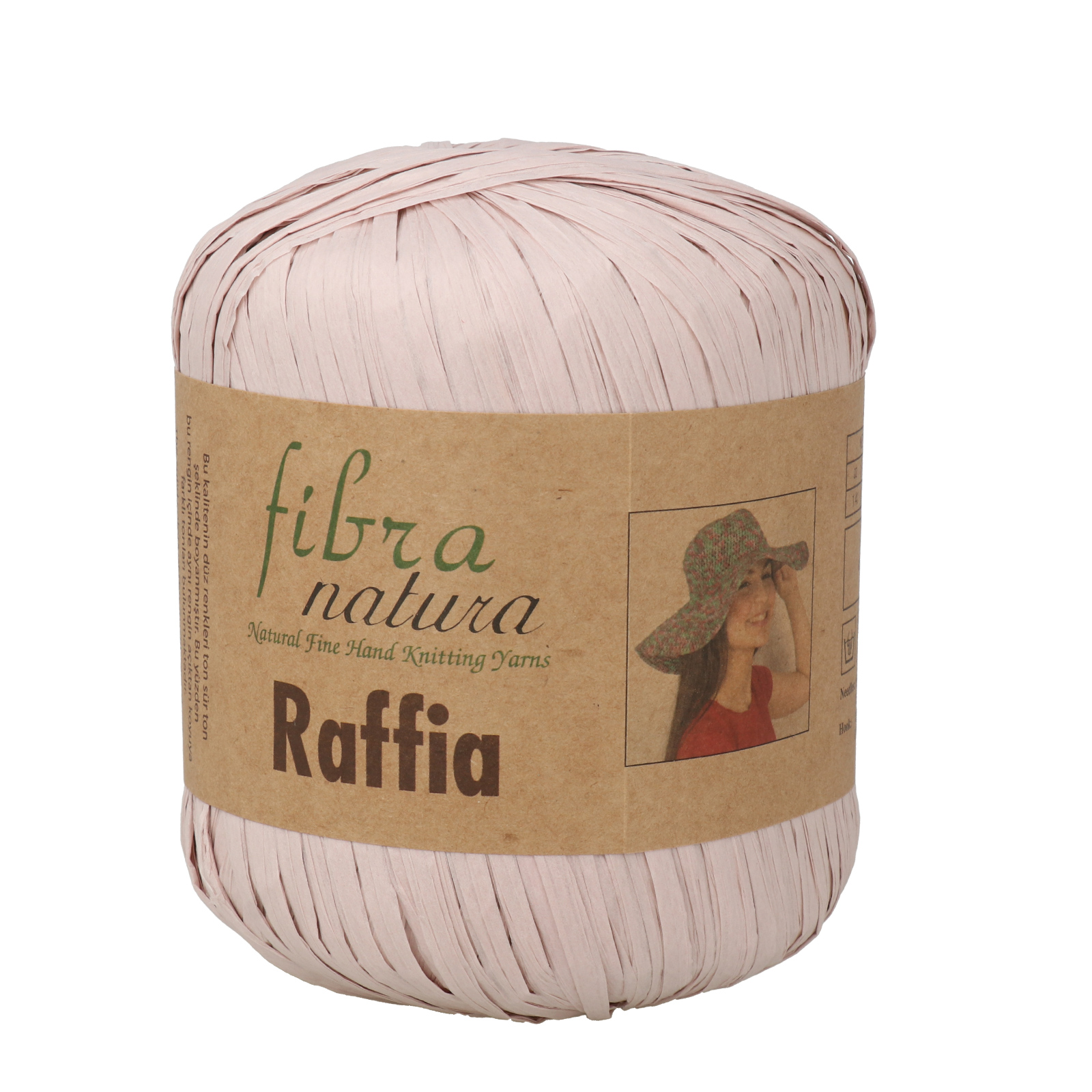 raffia fibra natura - nude (16) - 40gr (90mt) | 1pc