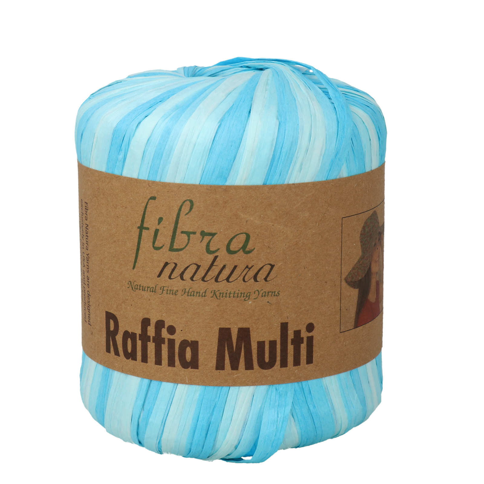 raffia multi fibra natura - mix light blue (20) - 35gr (80mt) | 1pc