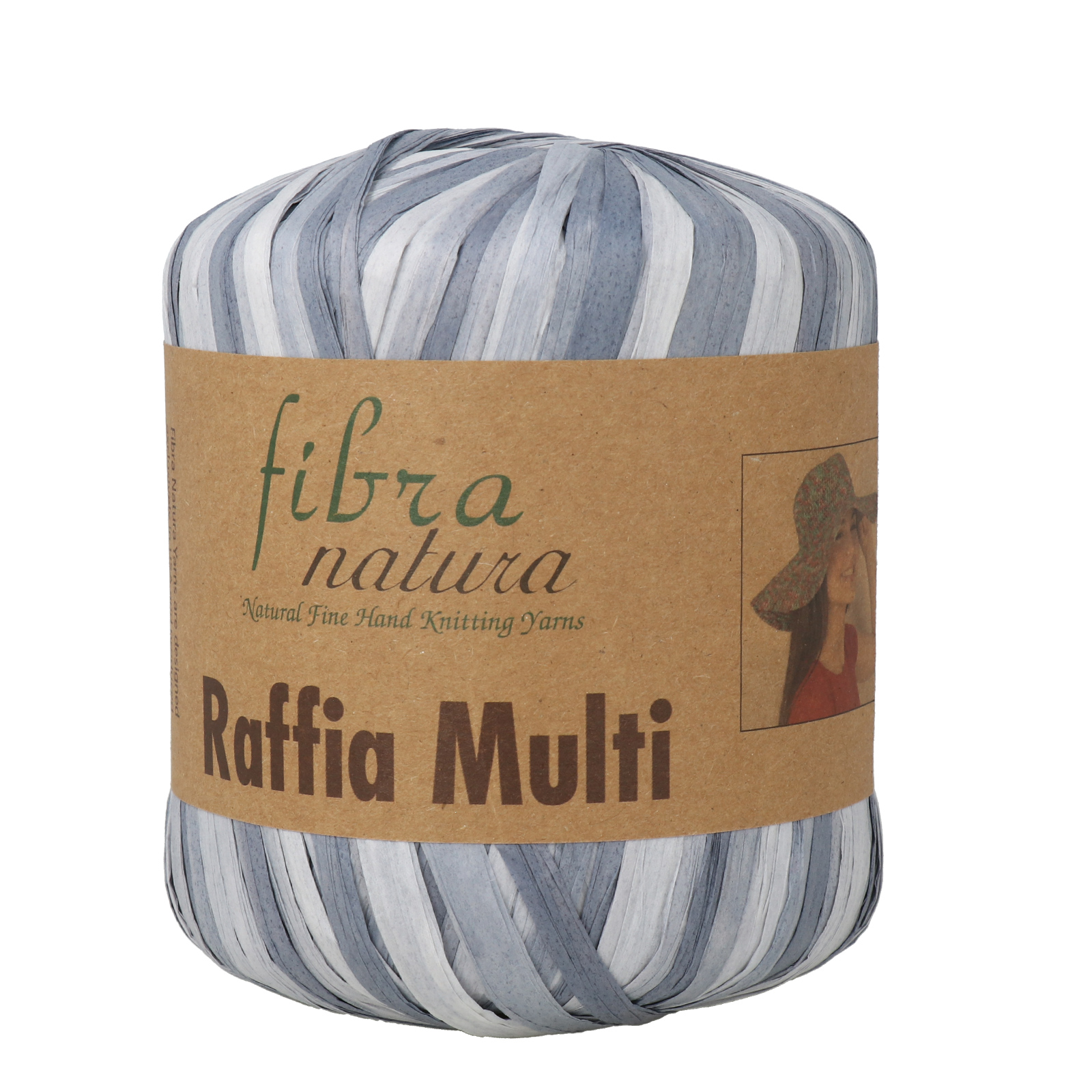 raffia multi fibra natura - grey (28) - 35gr (80mt) | 1pc