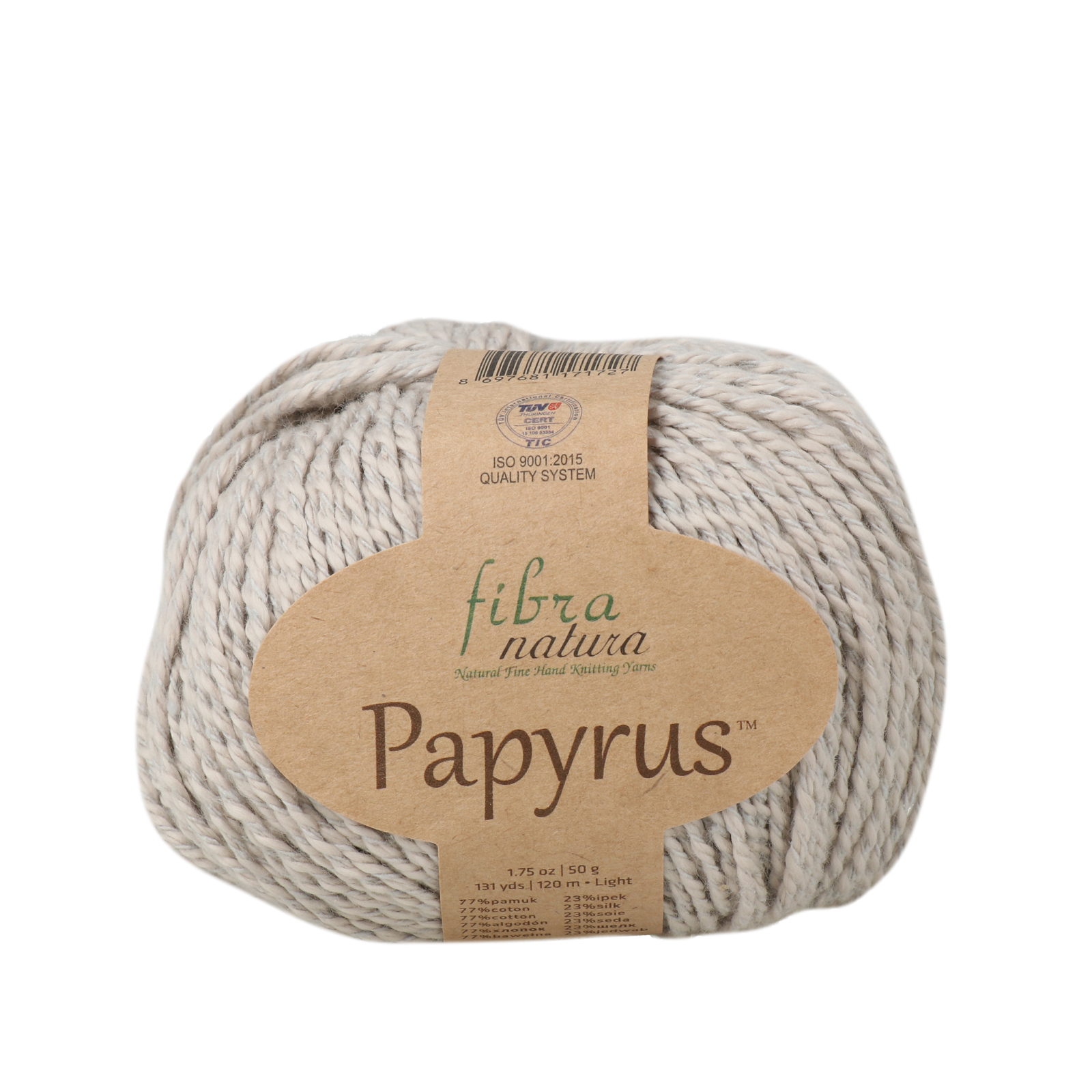 papyrus fibra natura - grey (21) - 50gr (120mt) | 1pc