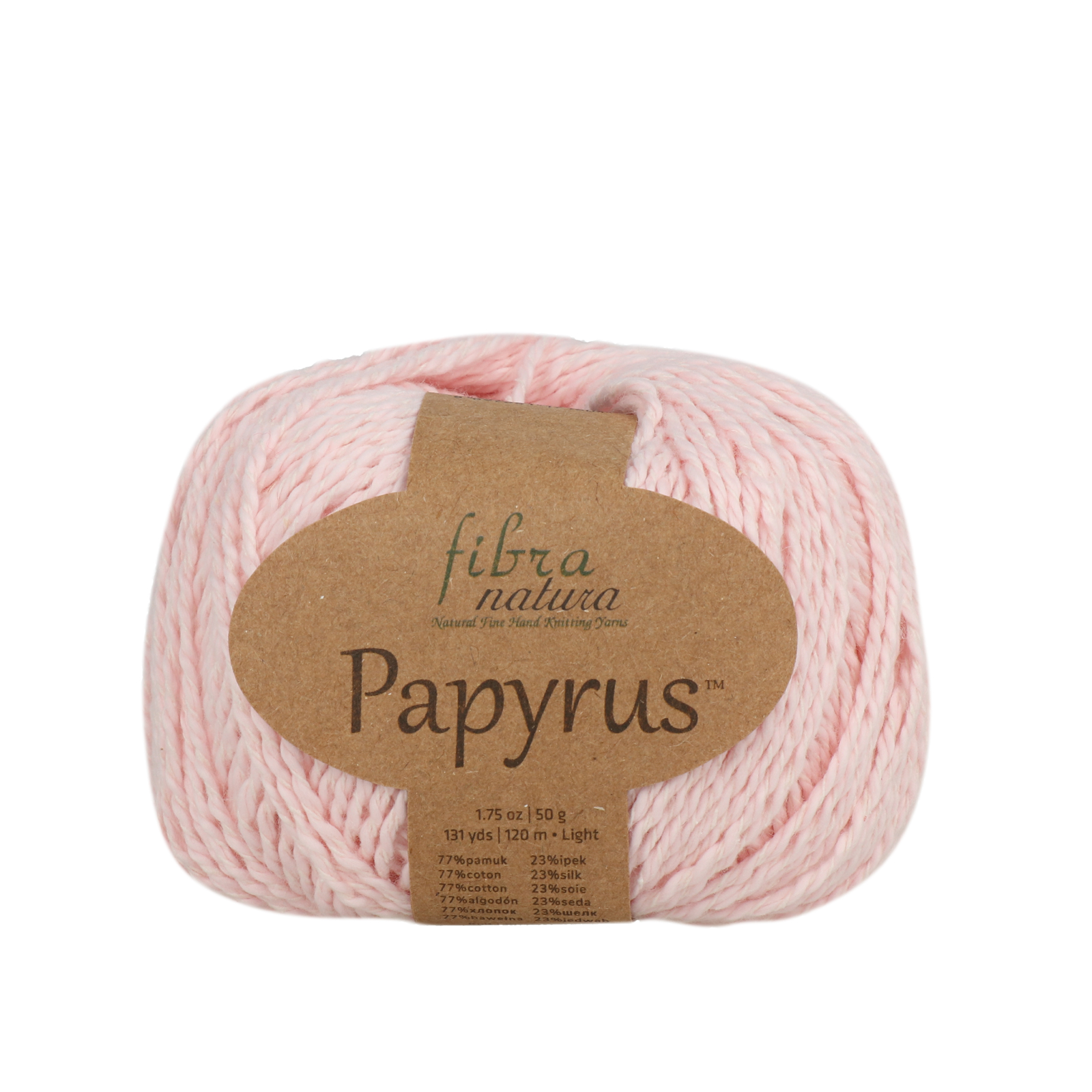 papyrus fibra natura - baby pink (05) - 50gr (120mt) | 1pc